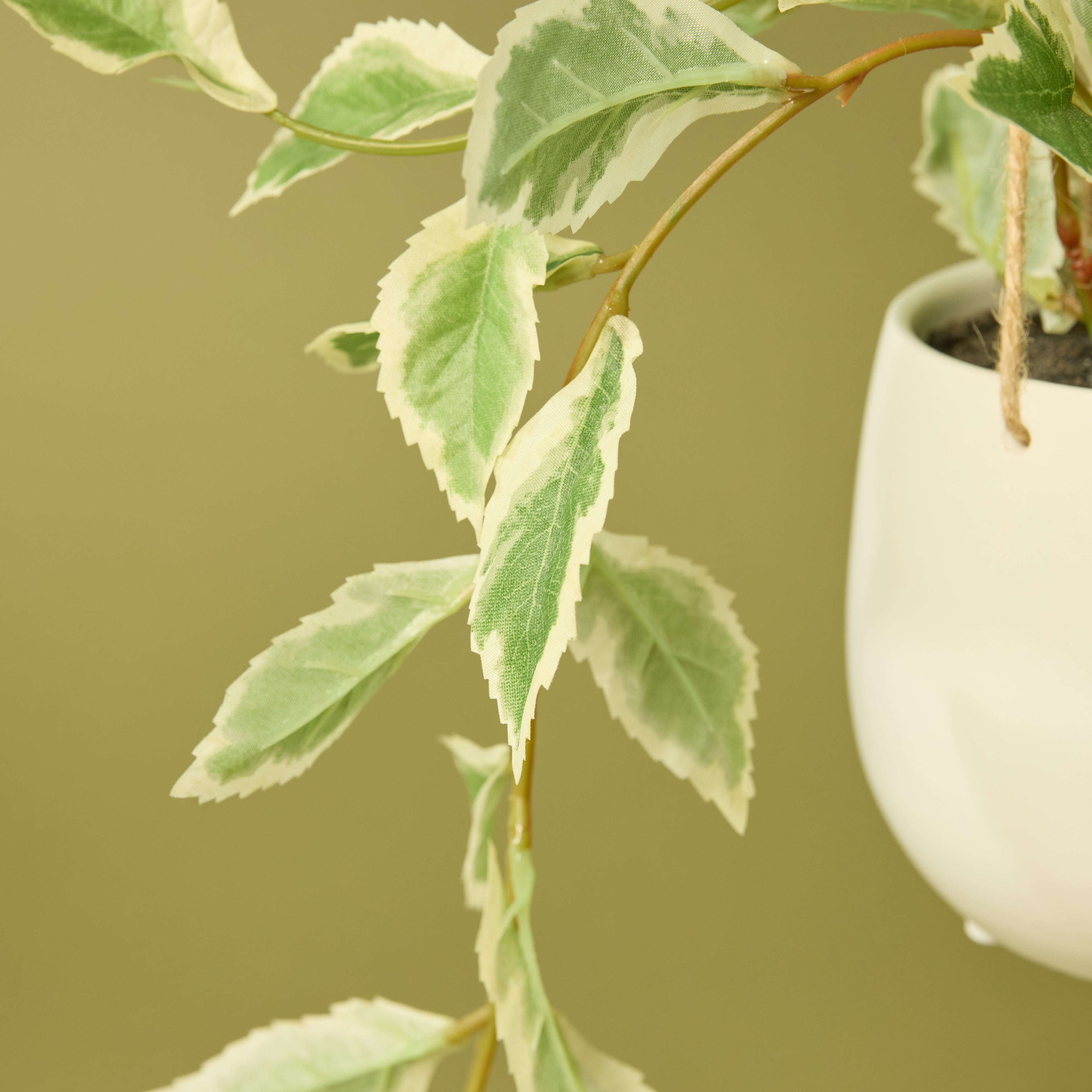 Faux Ficus Hanging Pot | 36cm