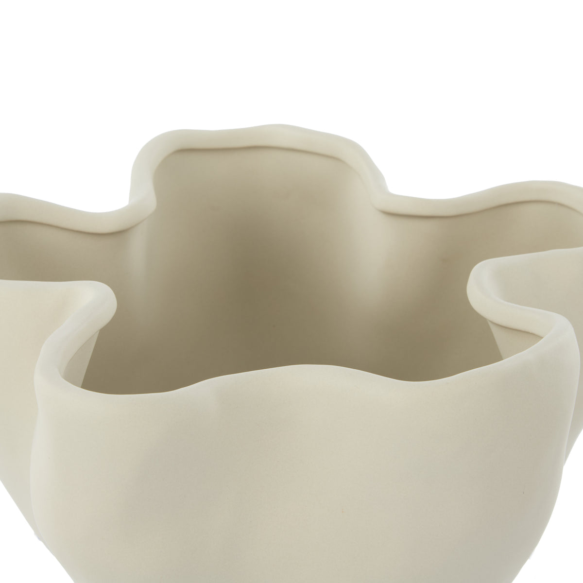 Amalfi Fluid Vase Cream