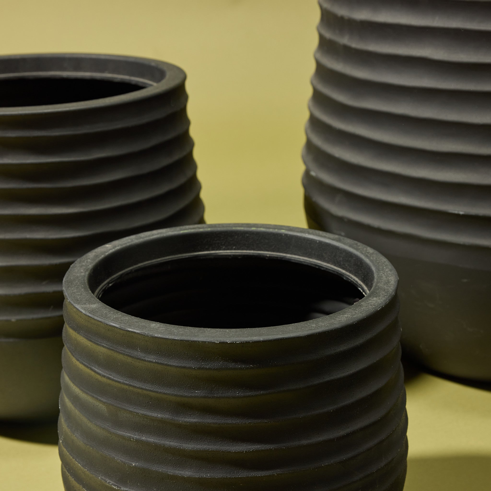 Ryker Stonelite Planter - Set of 3 | Black