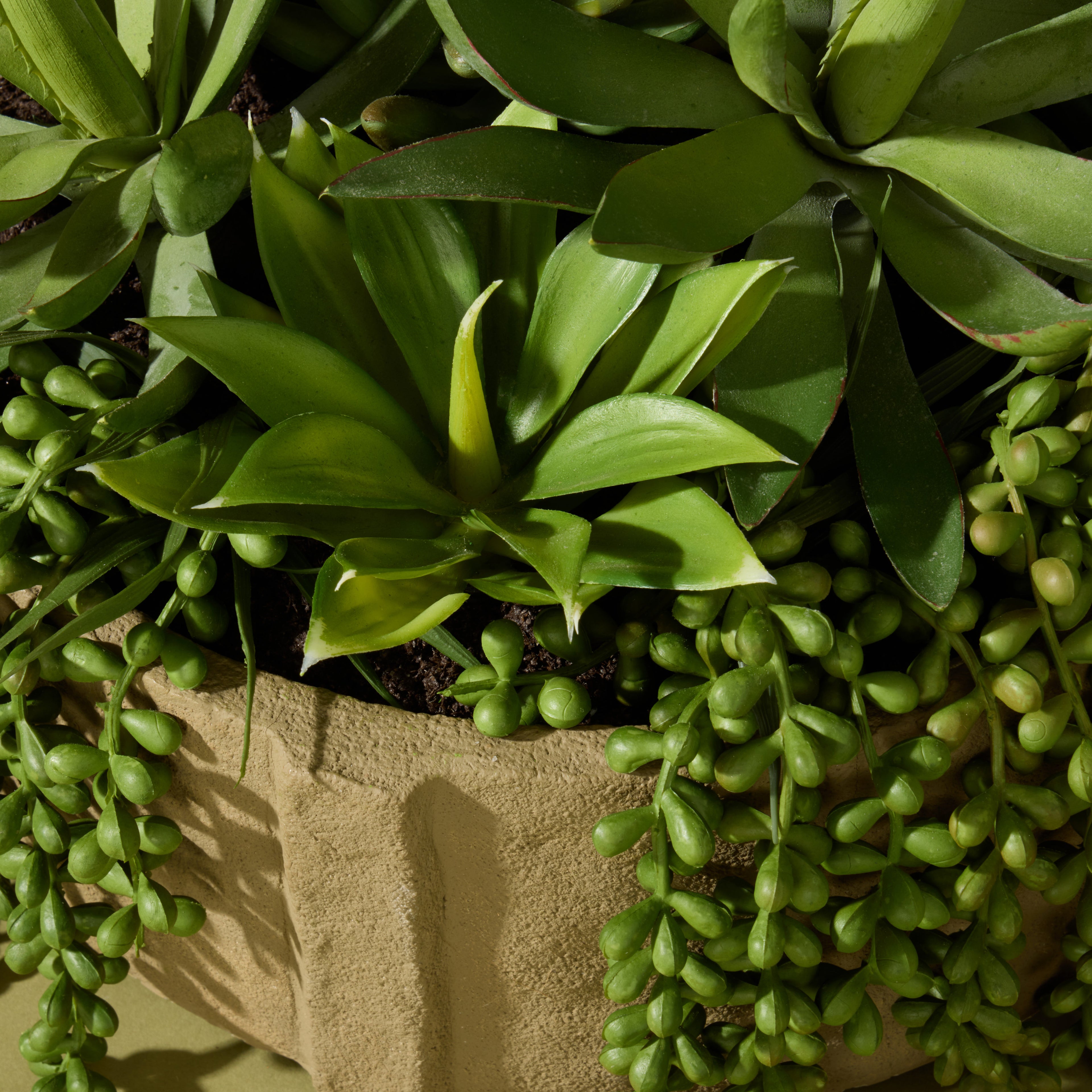 Faux Succulent Mix - Danvers Pot | 28cm