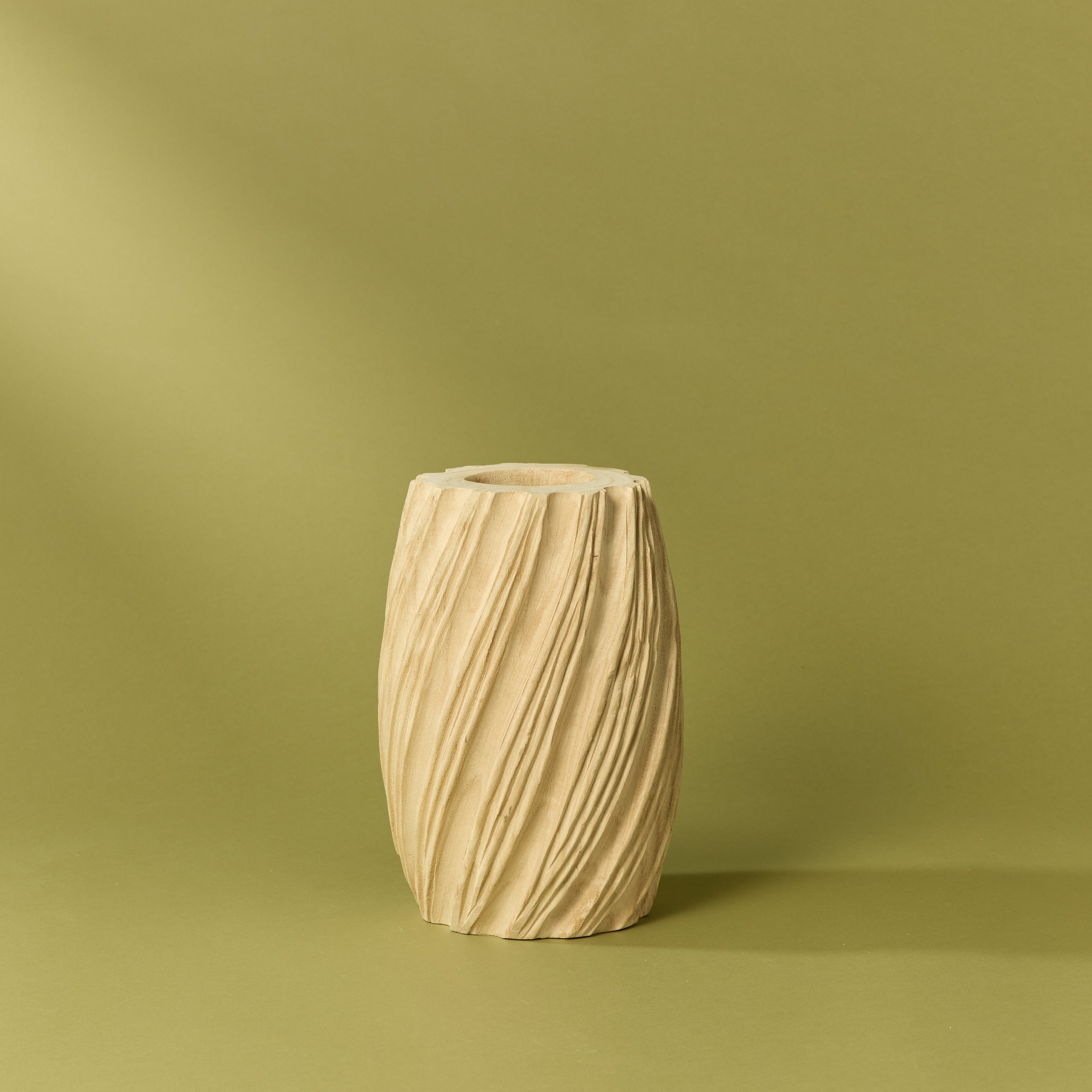 Dansk Ribbed Vase| Natural - 27cm