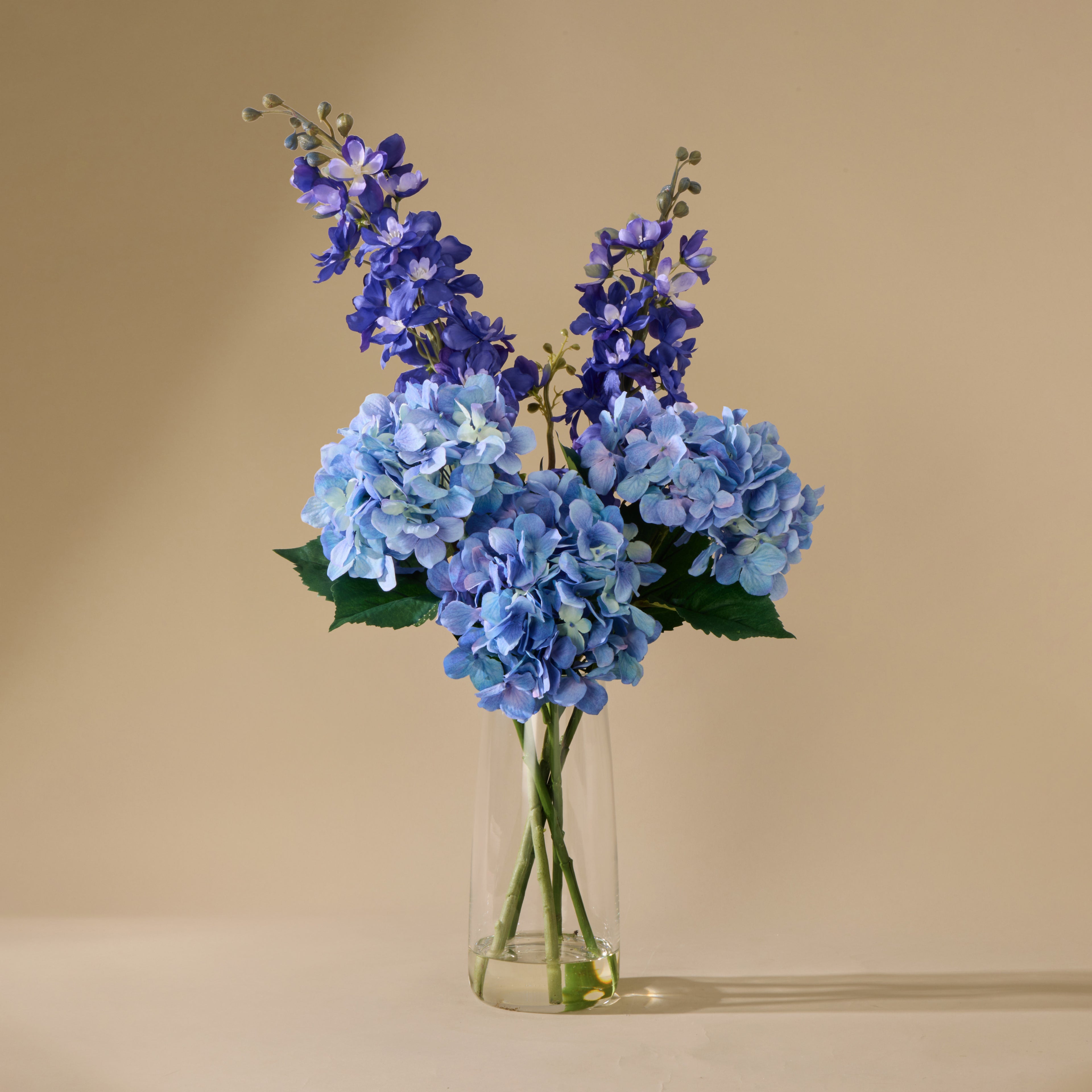 Faux Delphinium Mix - Alana Vase | Blue - 73cm