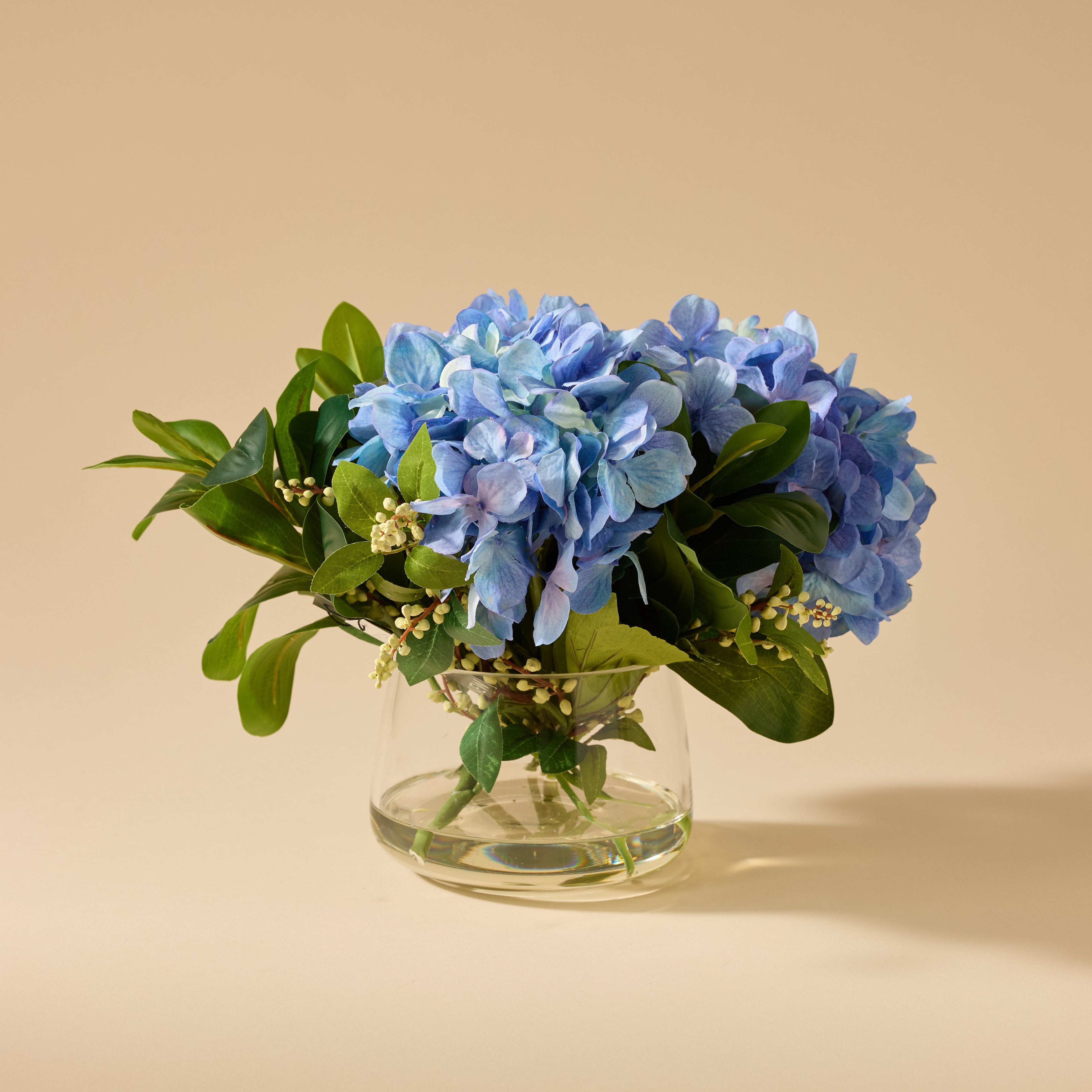 Faux Hydrangea Nite Berry - Classic Bowl | Blue - 43cm