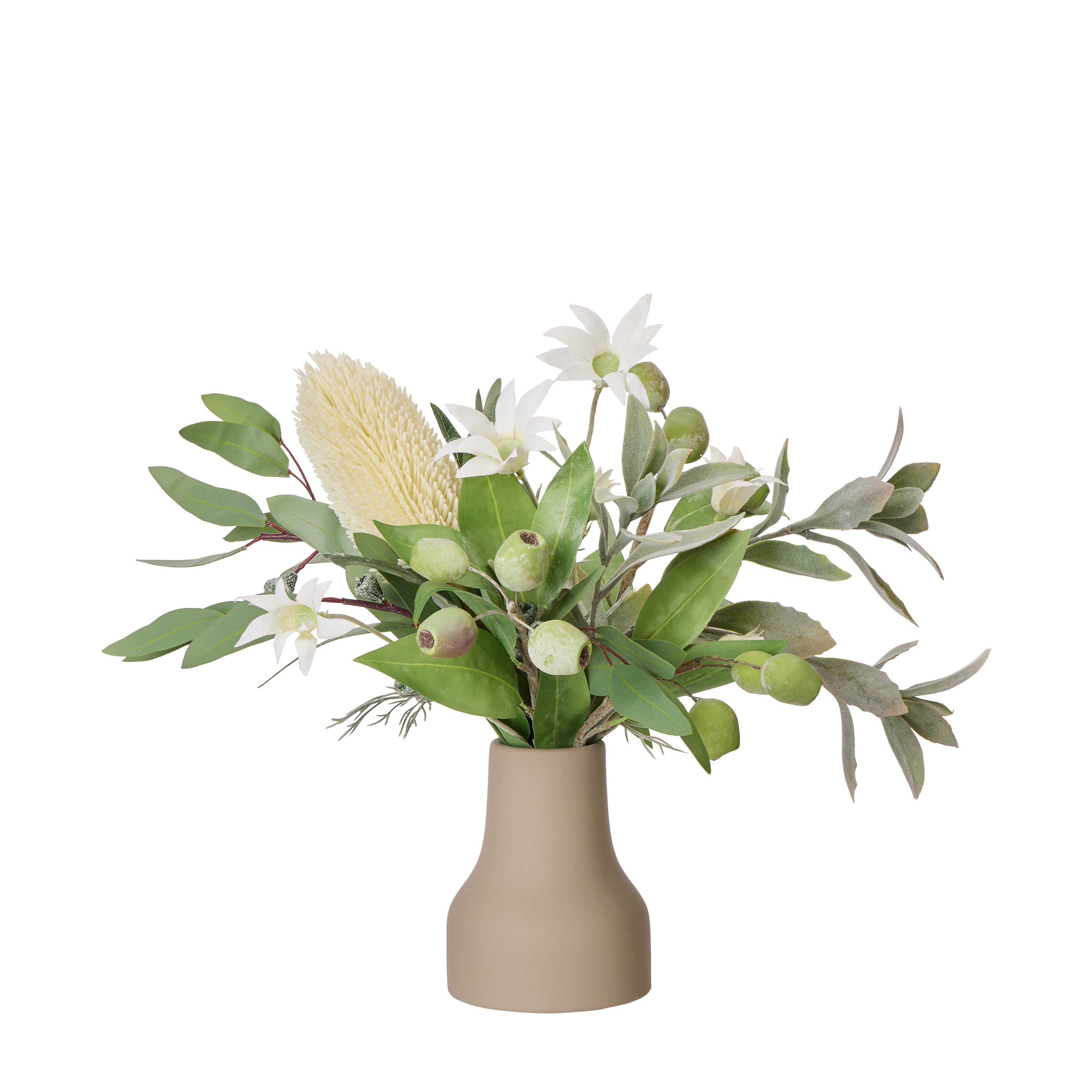 Faux Flannel Native Mix - Douglas Vase | Green - 40cm
