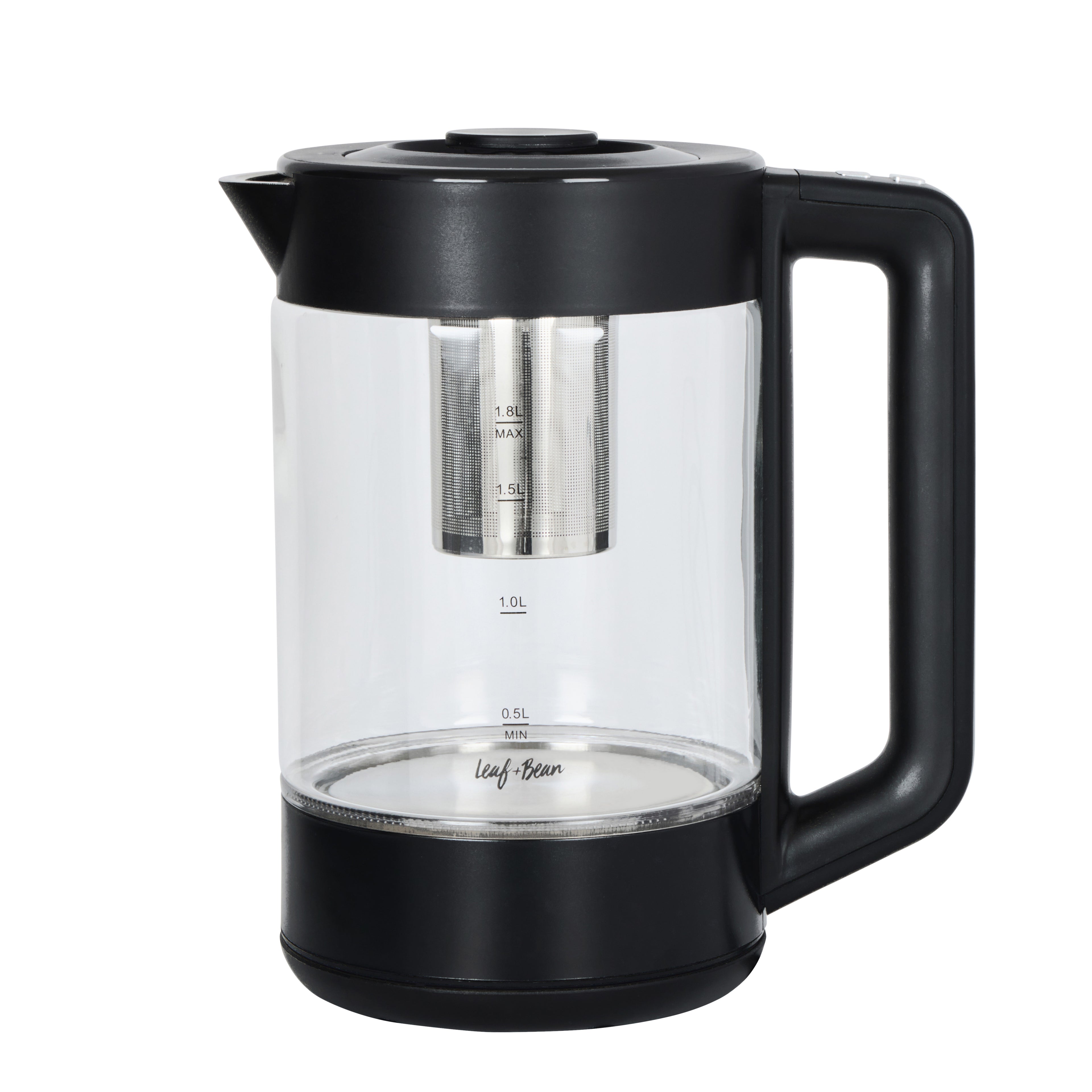 Leaf & Bean Glass Infusion Digital Kettle 1.8L Black