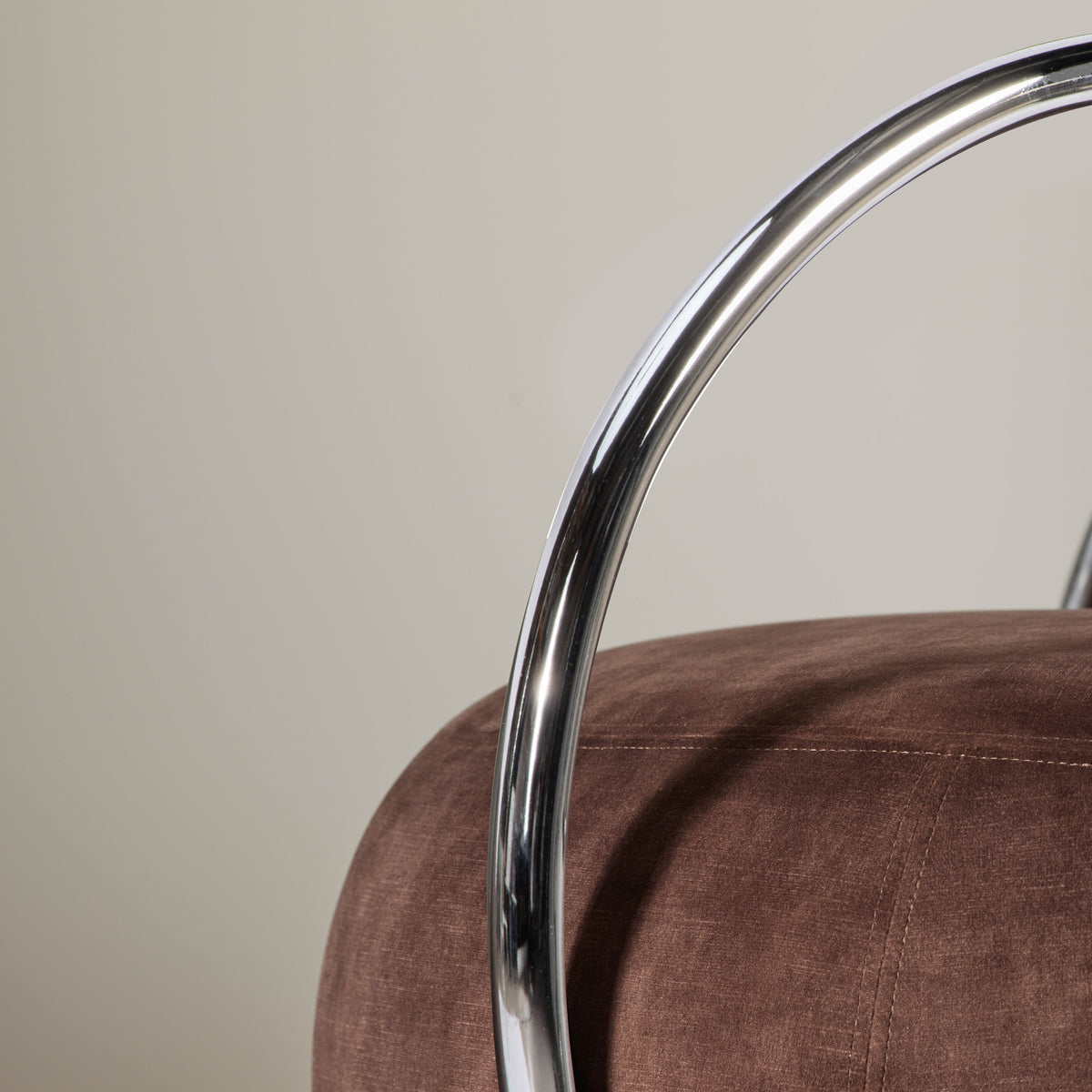 Grand Designs Jex Armchair Antique Brown & Brushed Chrome