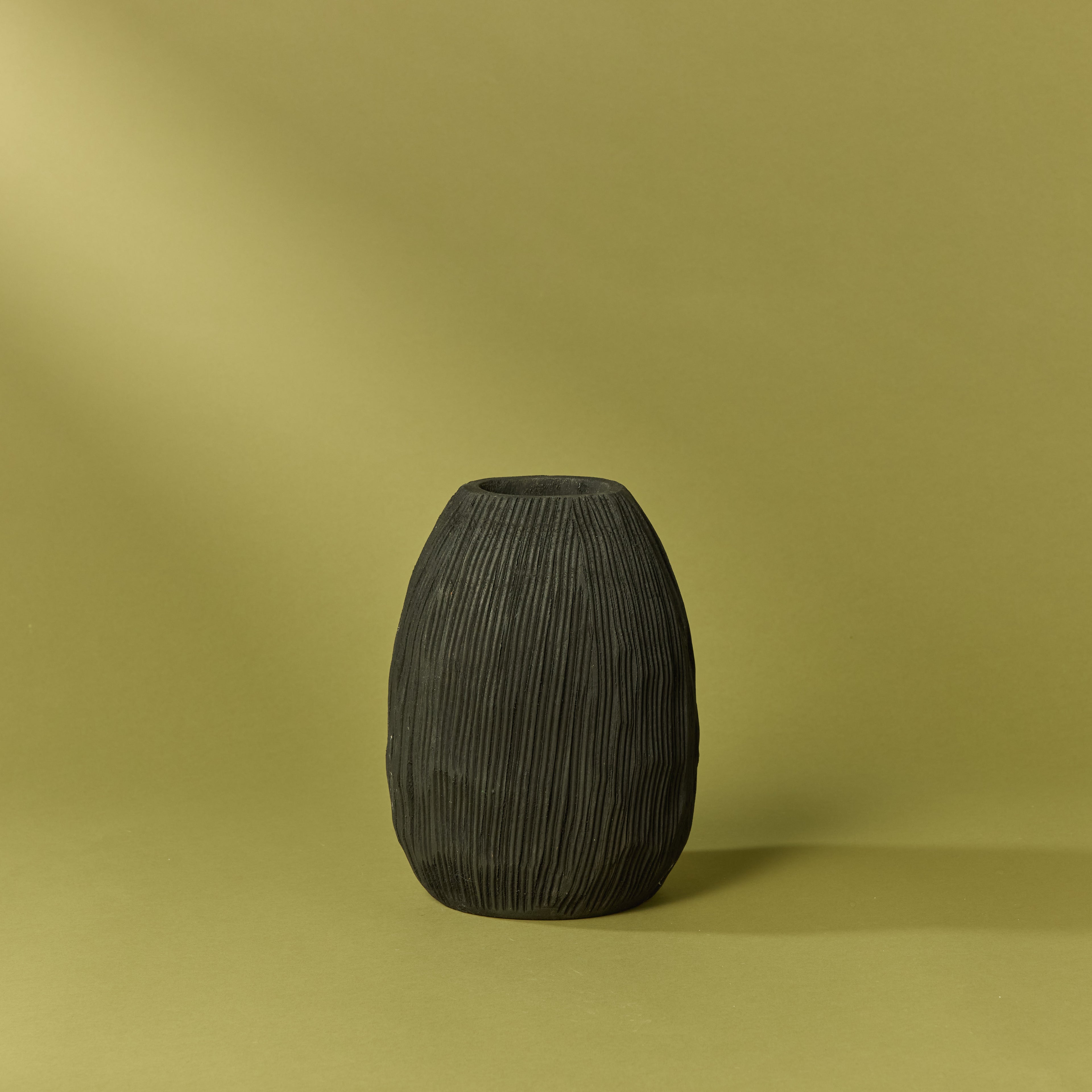Dansk Textured Vase | Black - 25cm