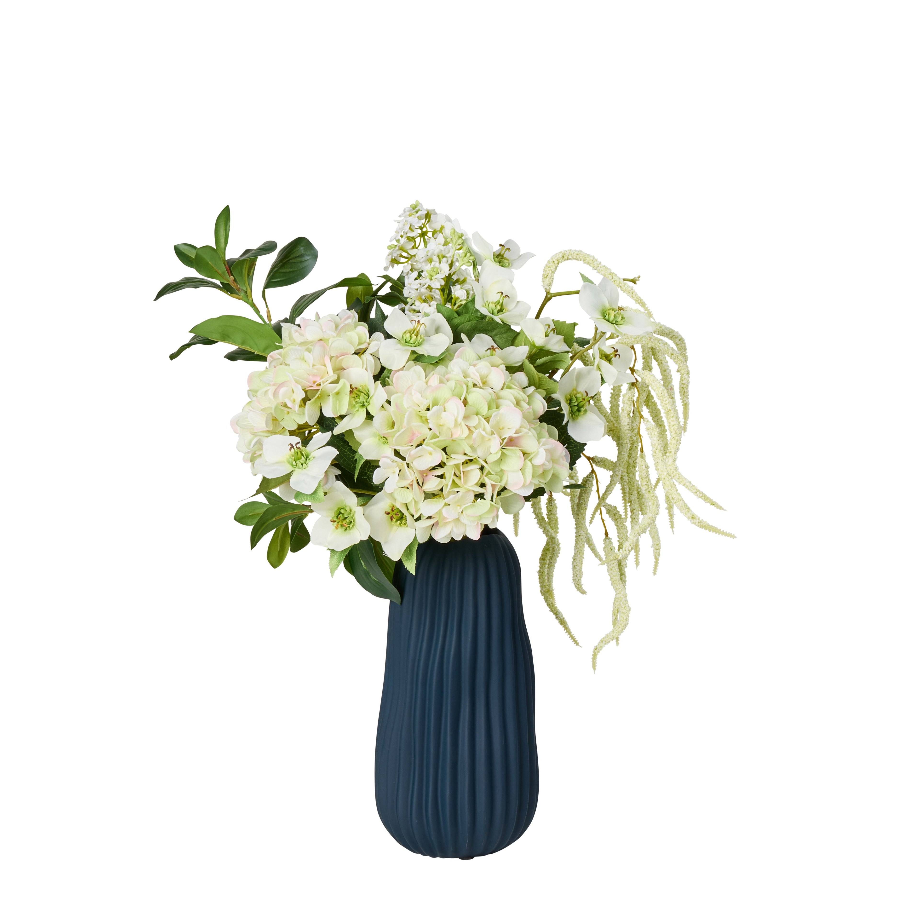 Faux Helleborus Hydrangea Bouquet | Cream - 88cm