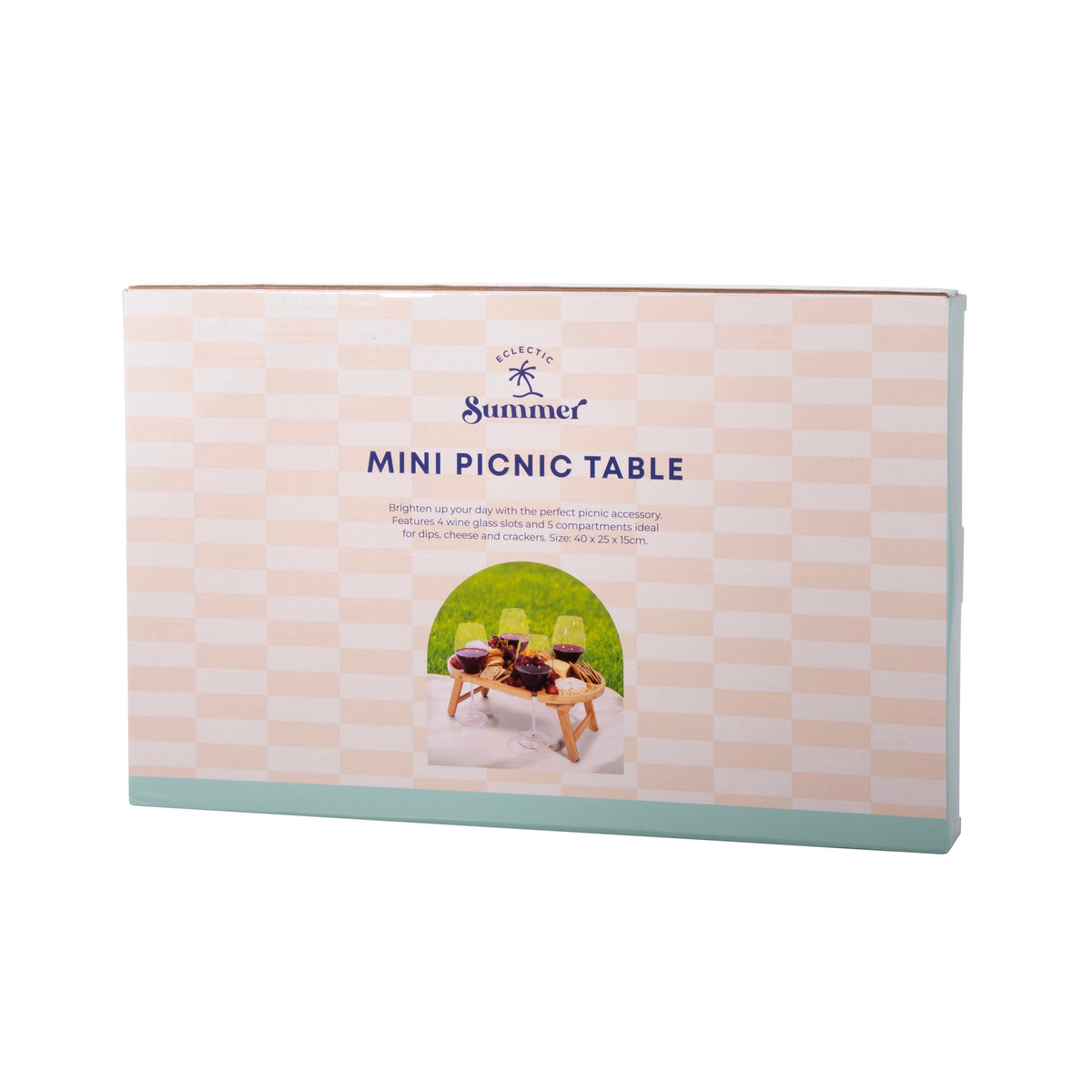 isGift Eclectic Summer - Mini Picnic Table Natural