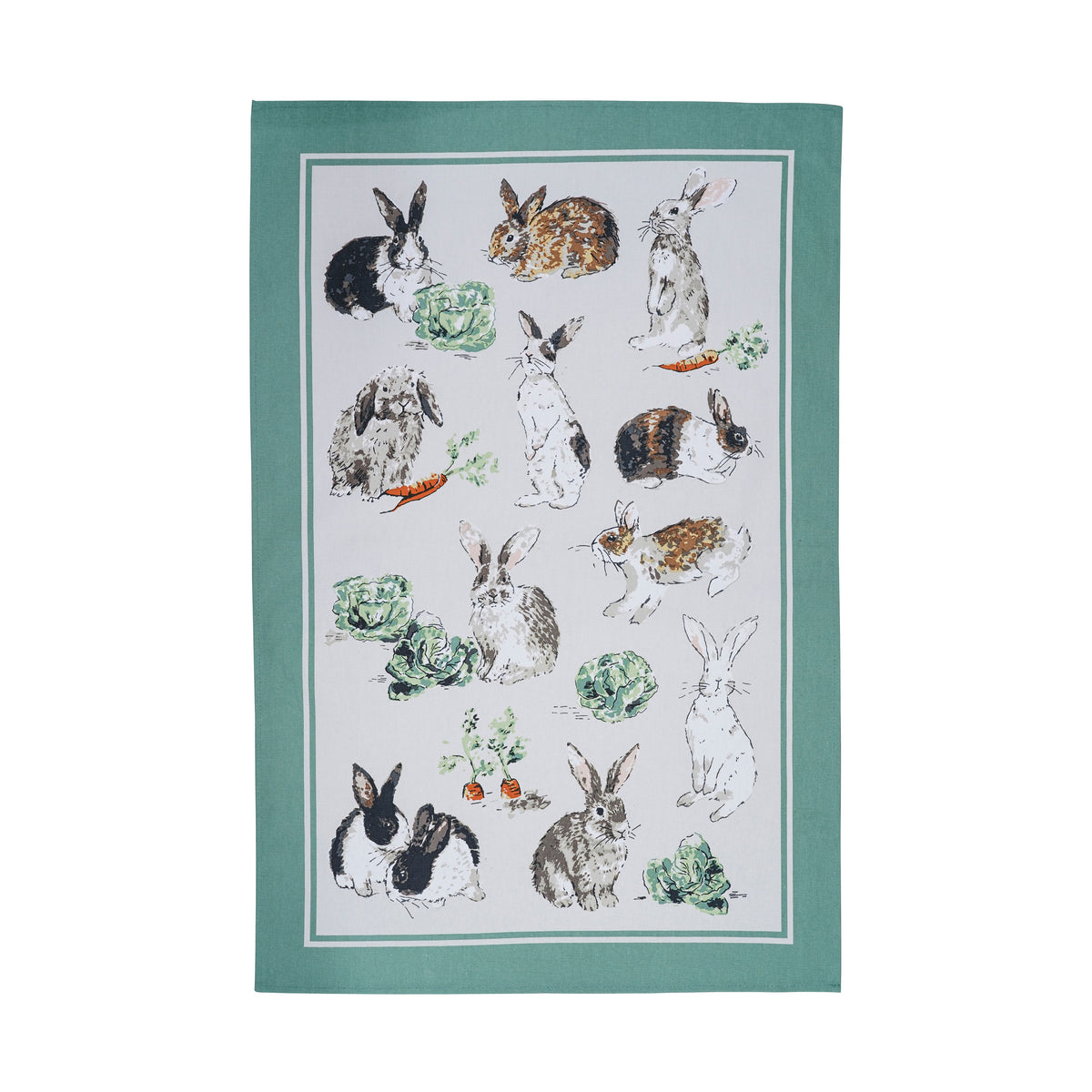 Ulster Weavers Rabbit Patch Tea Towel Multi-Coloured