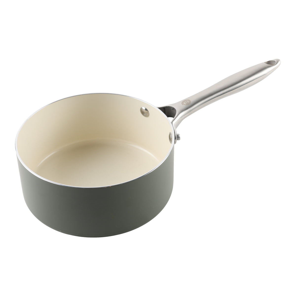 MasterChef Sage Elementa Saucepan with Lid Sage & Cream