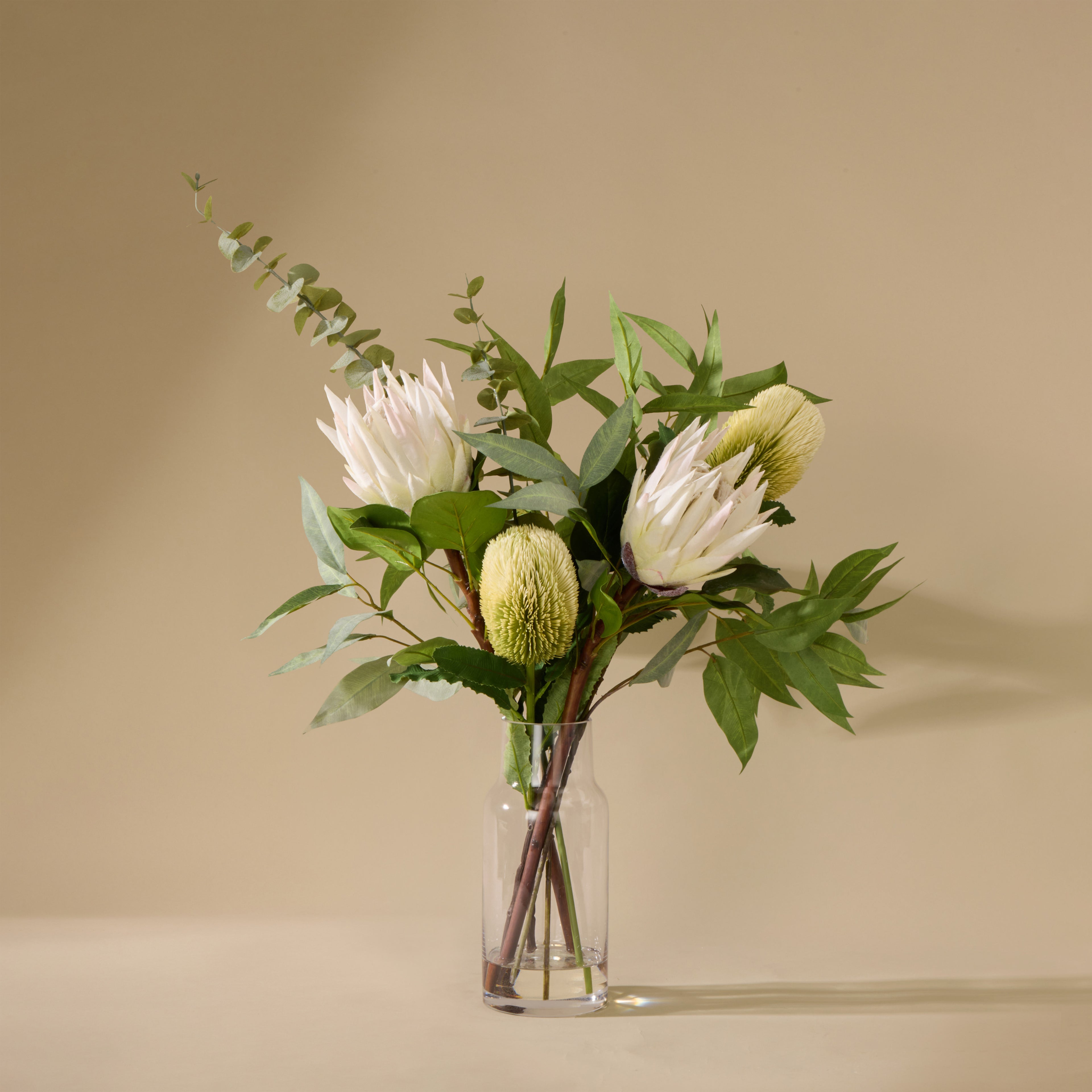 Faux Protea Eucalyptus Mix - Rachel Vase | 80cm
