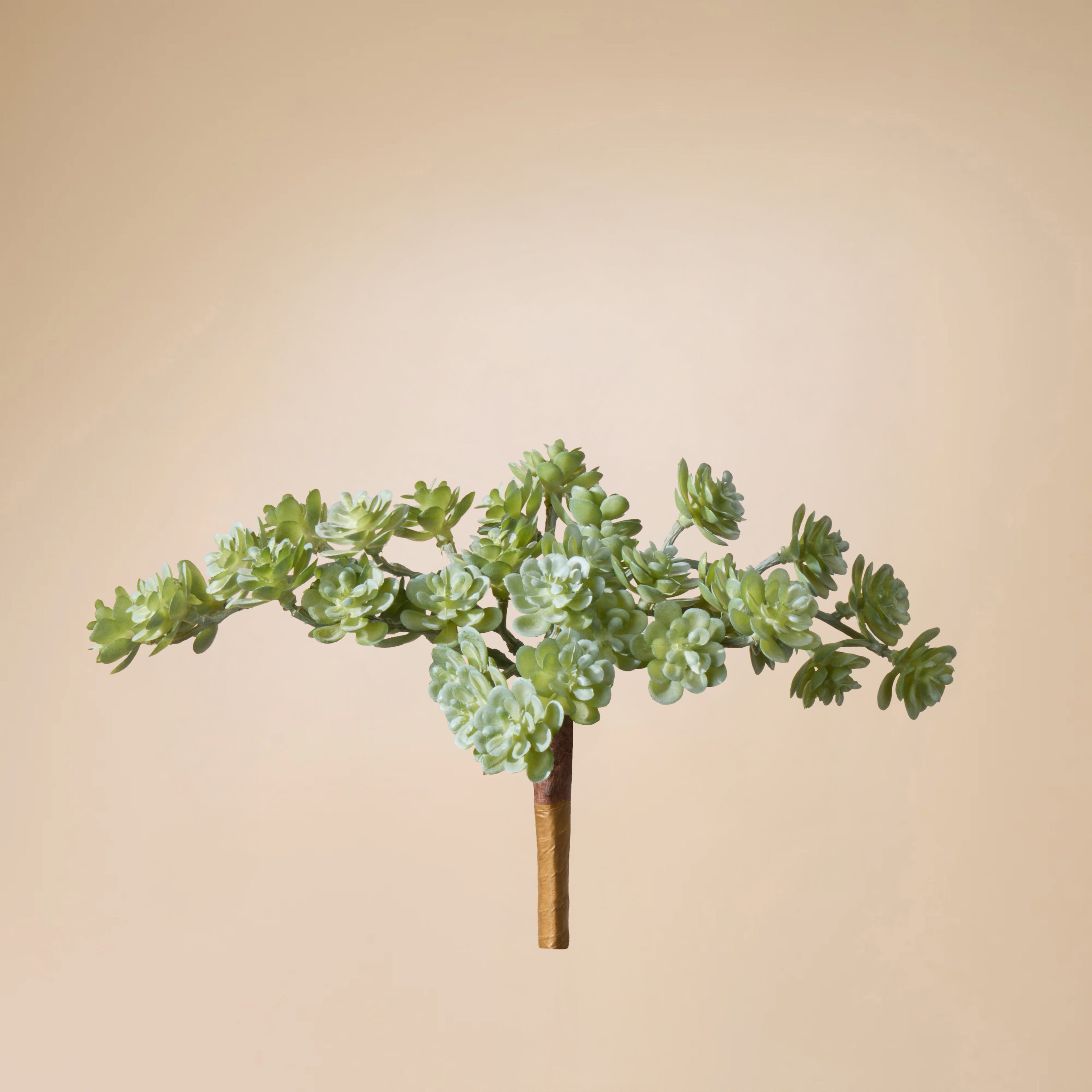 Faux Mini Houseleek Spray | Green - 15cm