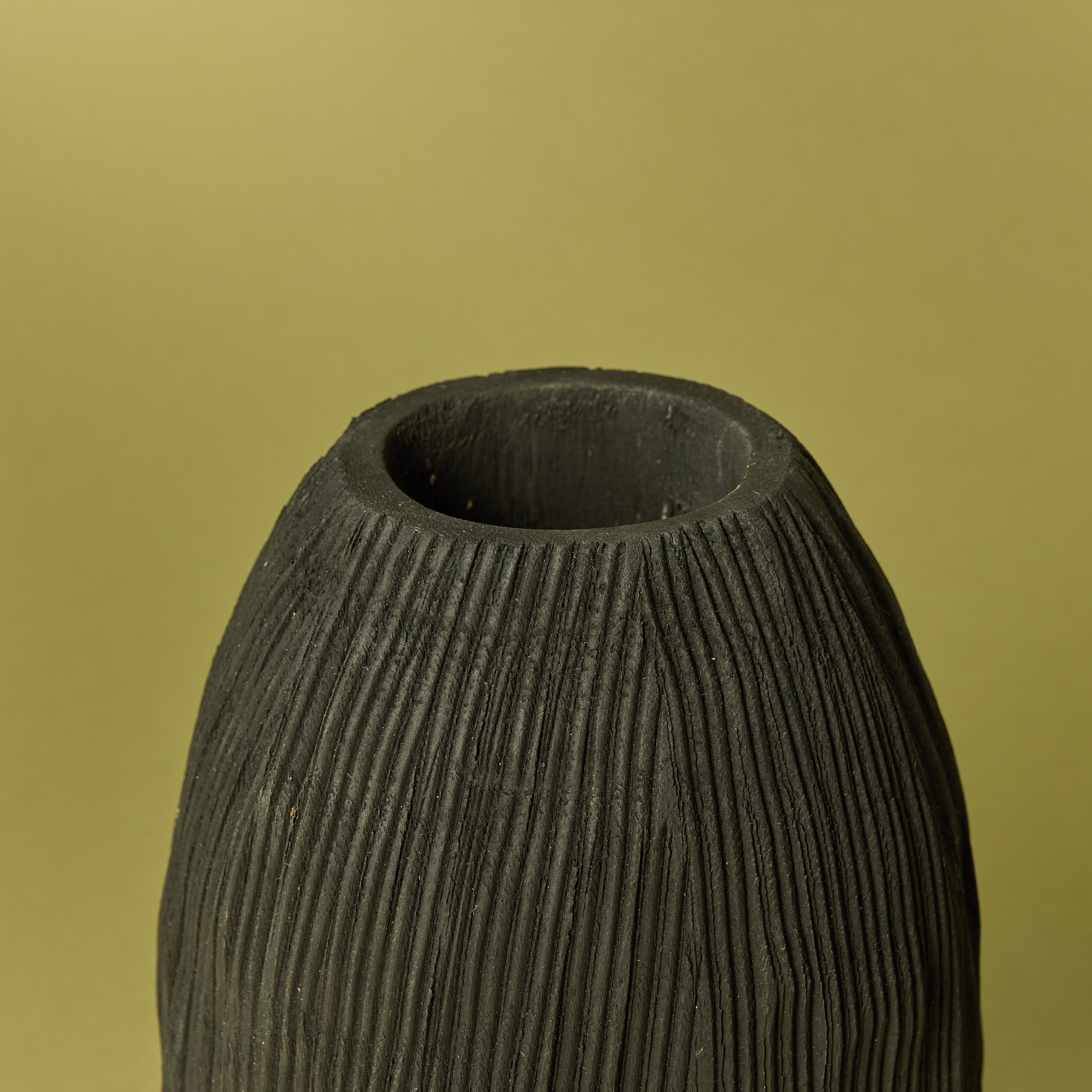 Dansk Textured Vase | Black - 25cm