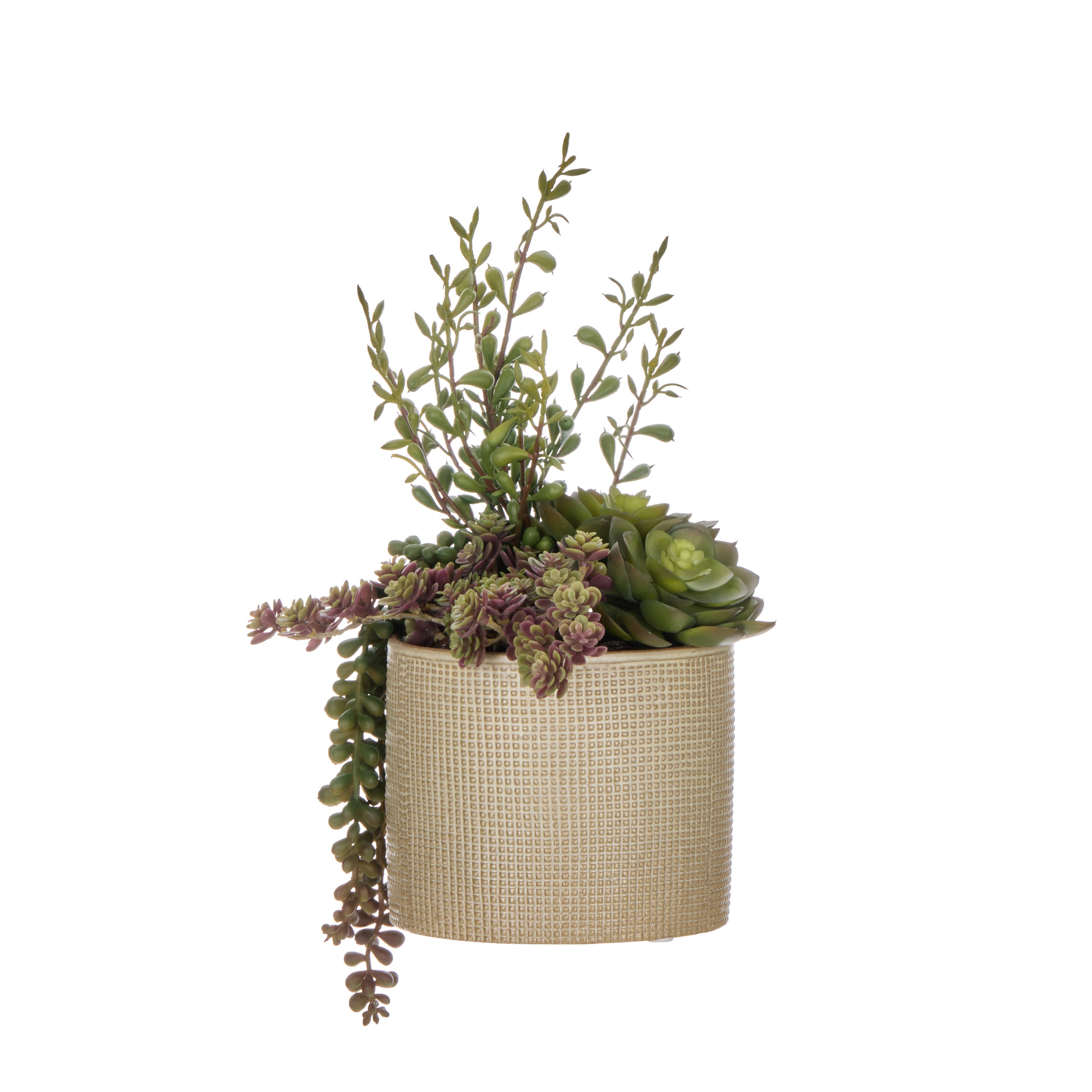 Faux Succulent Garden - Reims Vase | Green - 32cm