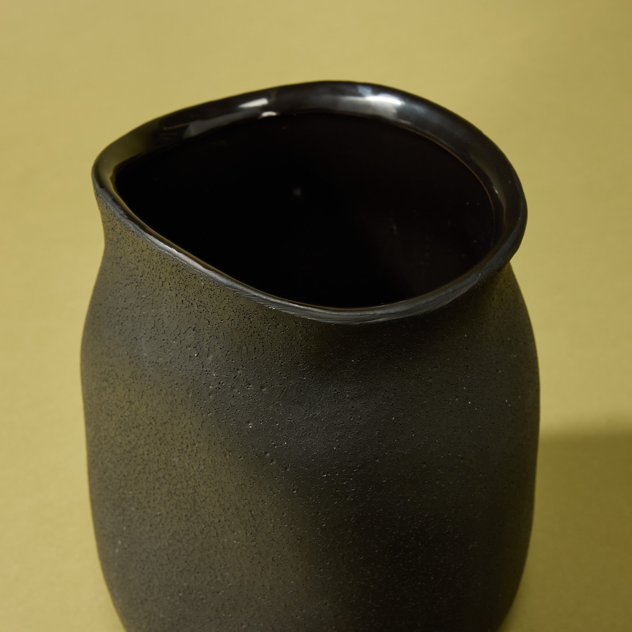 Grand Hydrangea Eucalyptus Mix - Maliah Pot | Black | Three Birds Set