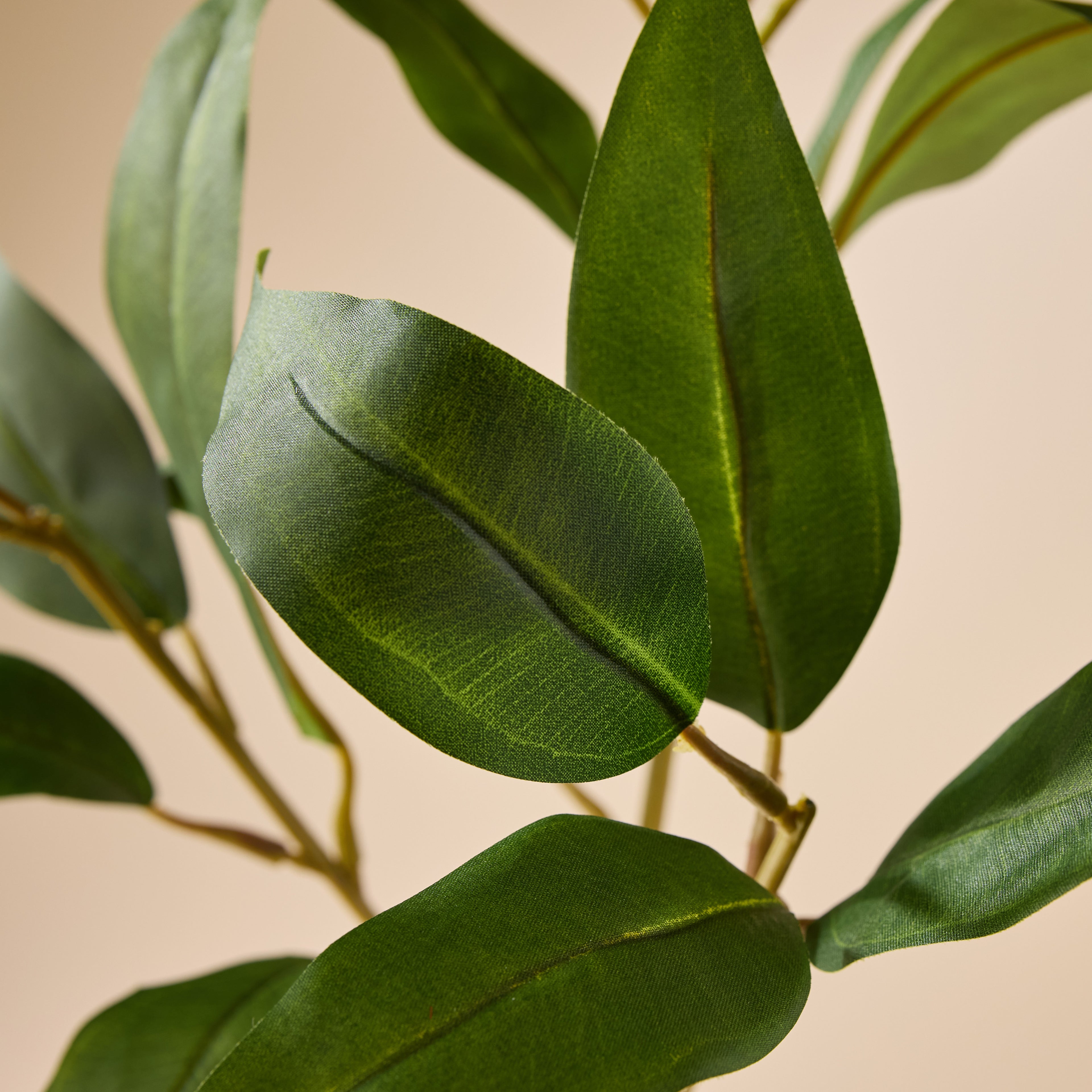Faux Eucalyptus Flower Spray | Yellow - 62cm