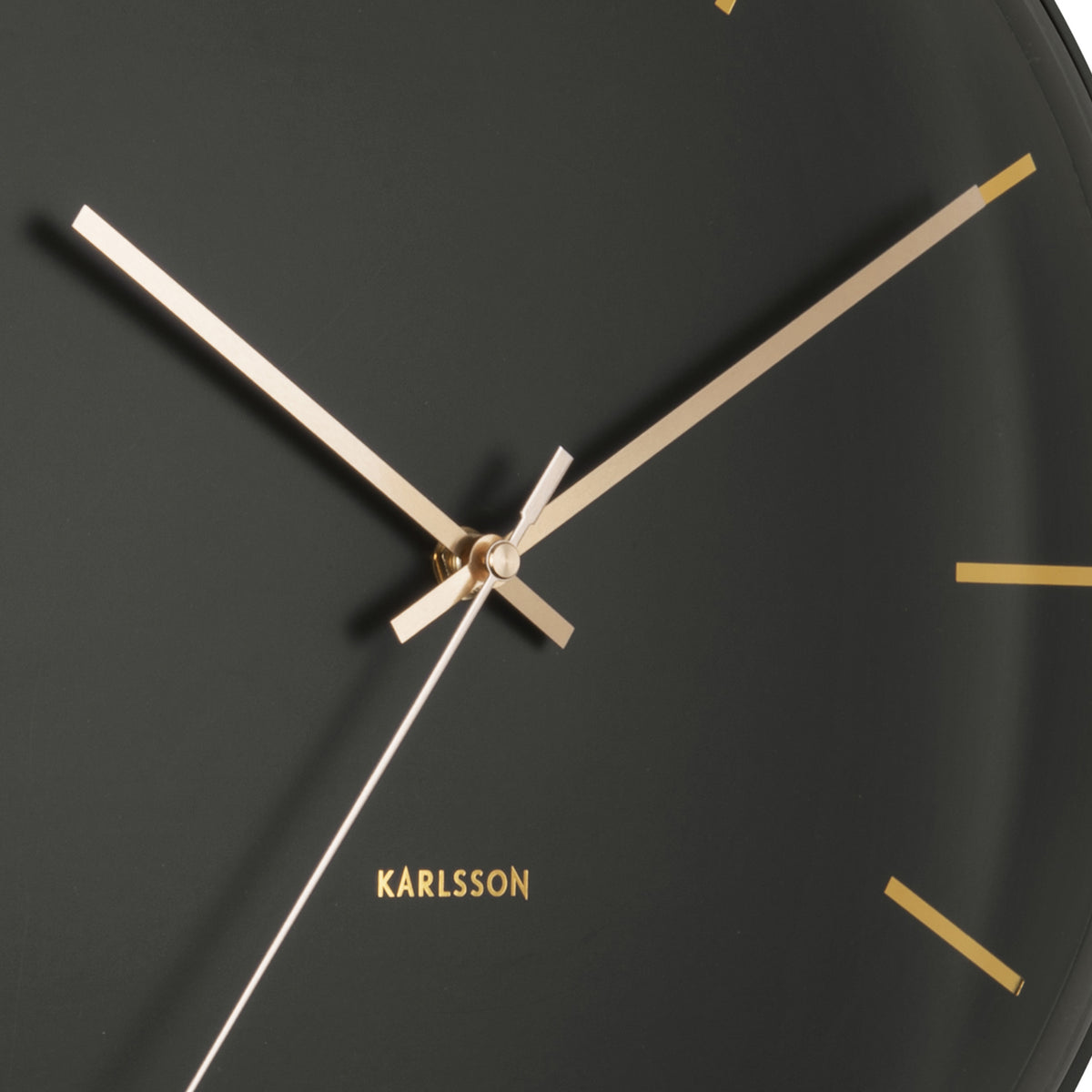 Karlsson Wall Clock Globe Black
