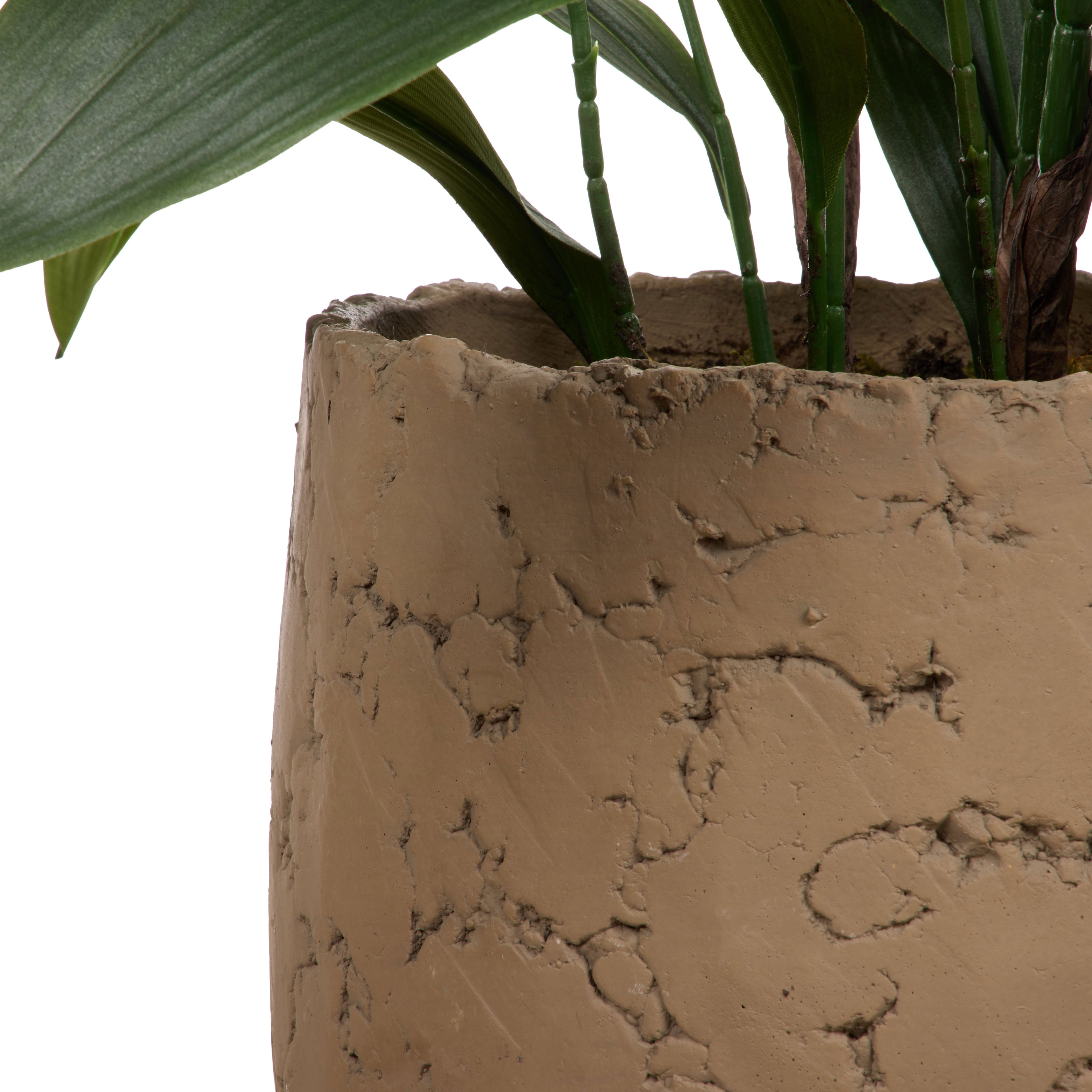 Faux Cast Iron Plant UV Treated - Oliver Pot | Green - 98cm