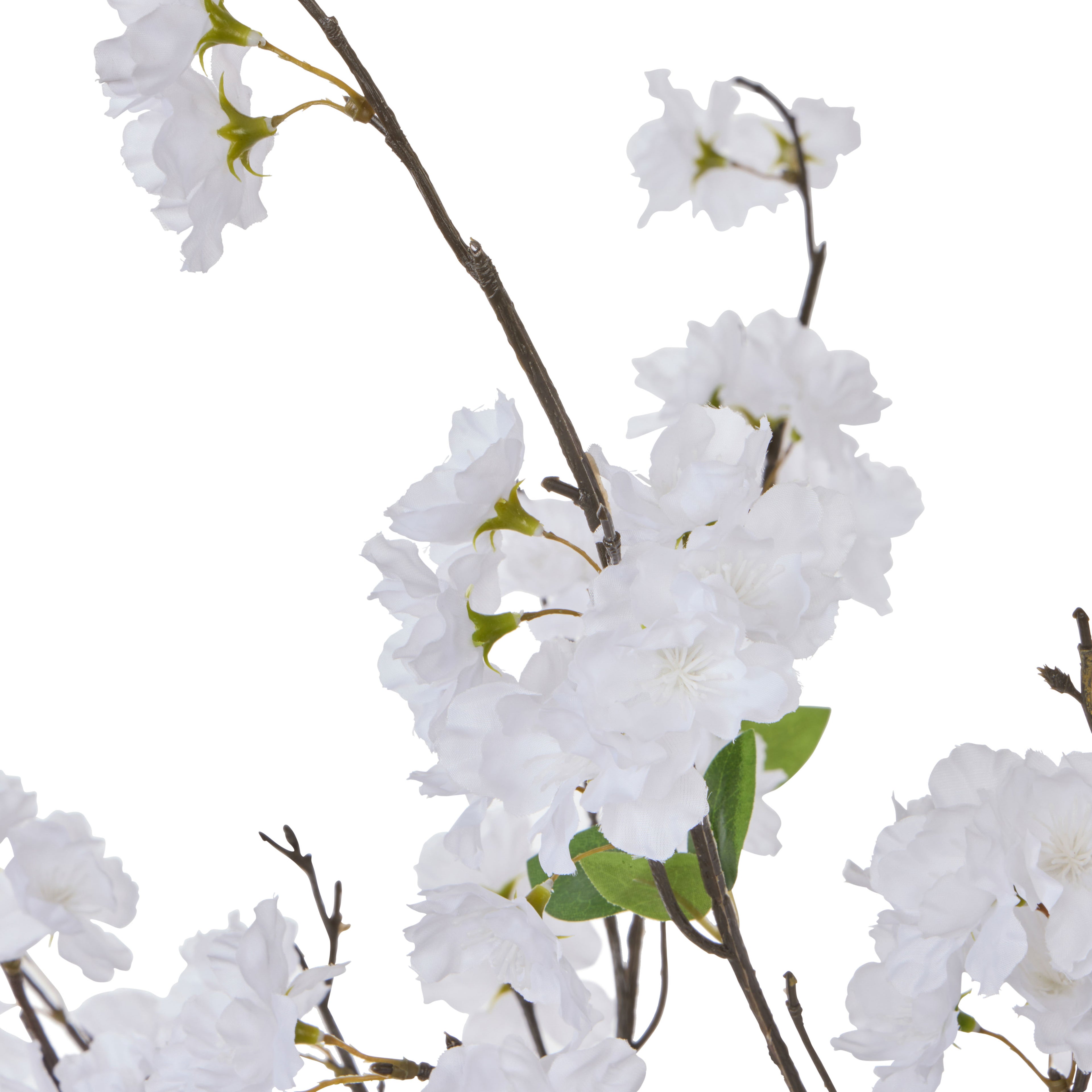 Faux Cherry Blossom - Alana Vase | White - 74cm