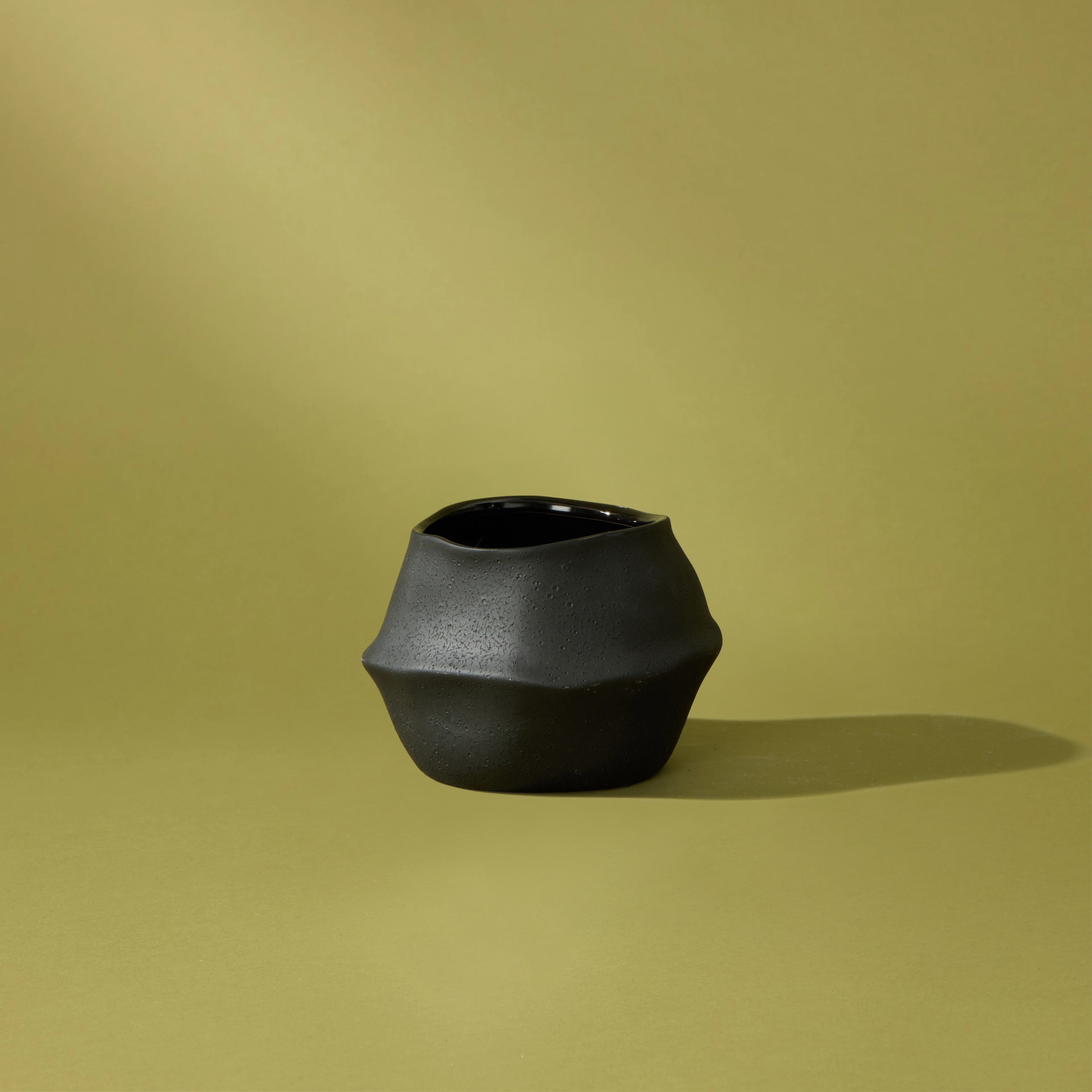 Maliah Pot Wide | Black - 12cm