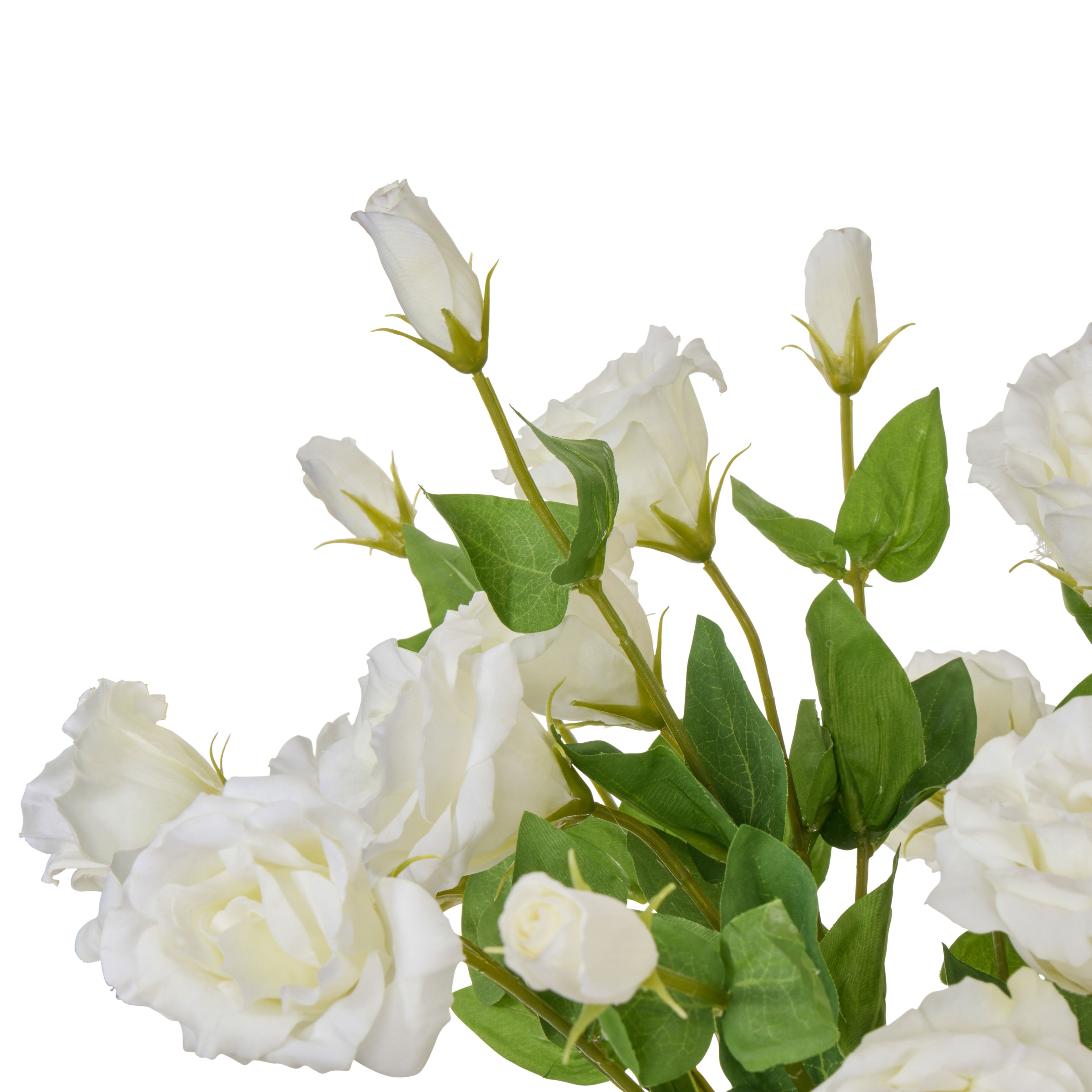 Faux Lisianthus - Claire Vase | White - 53cm