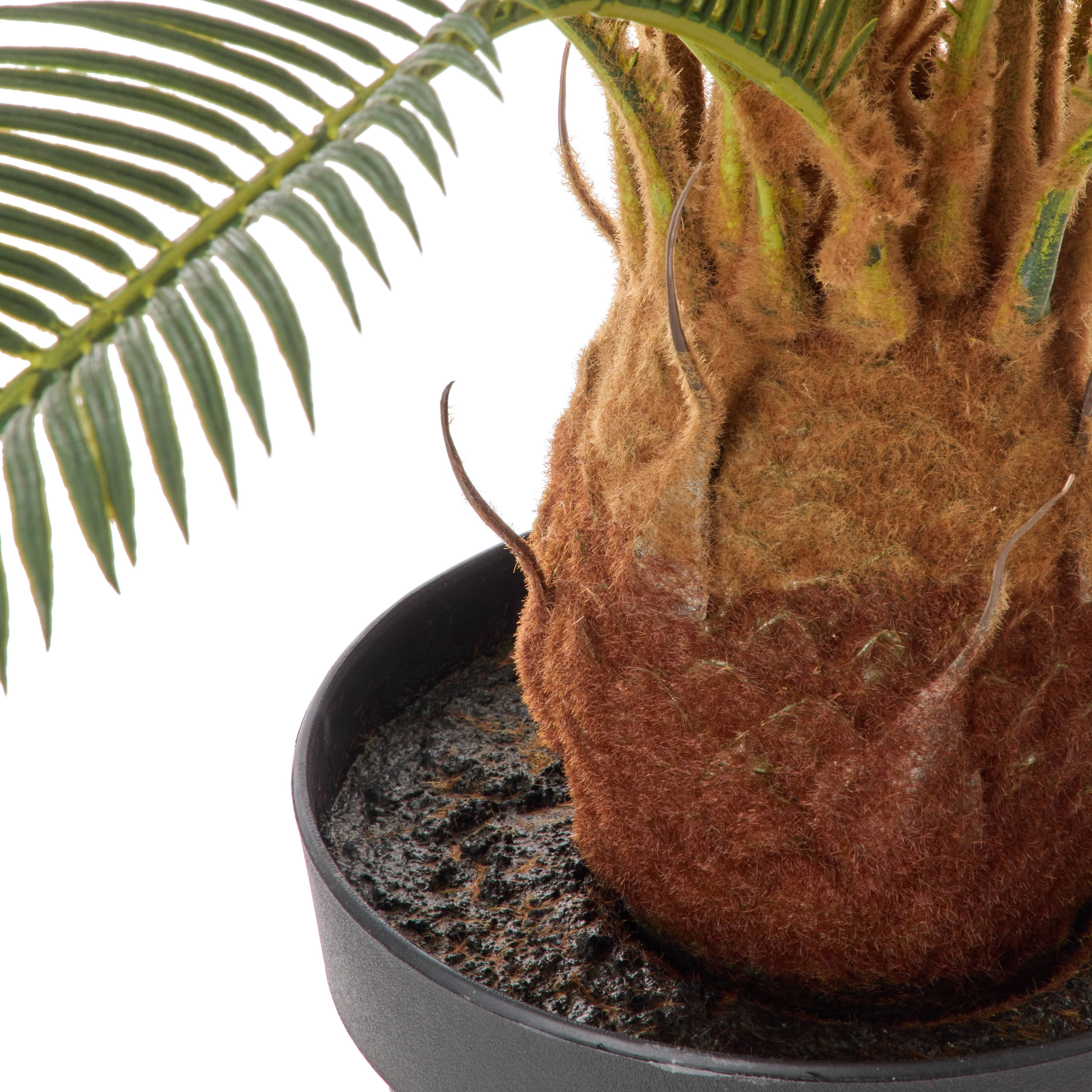 Faux Cycas Plant - Garden Pot | Green - 72cm