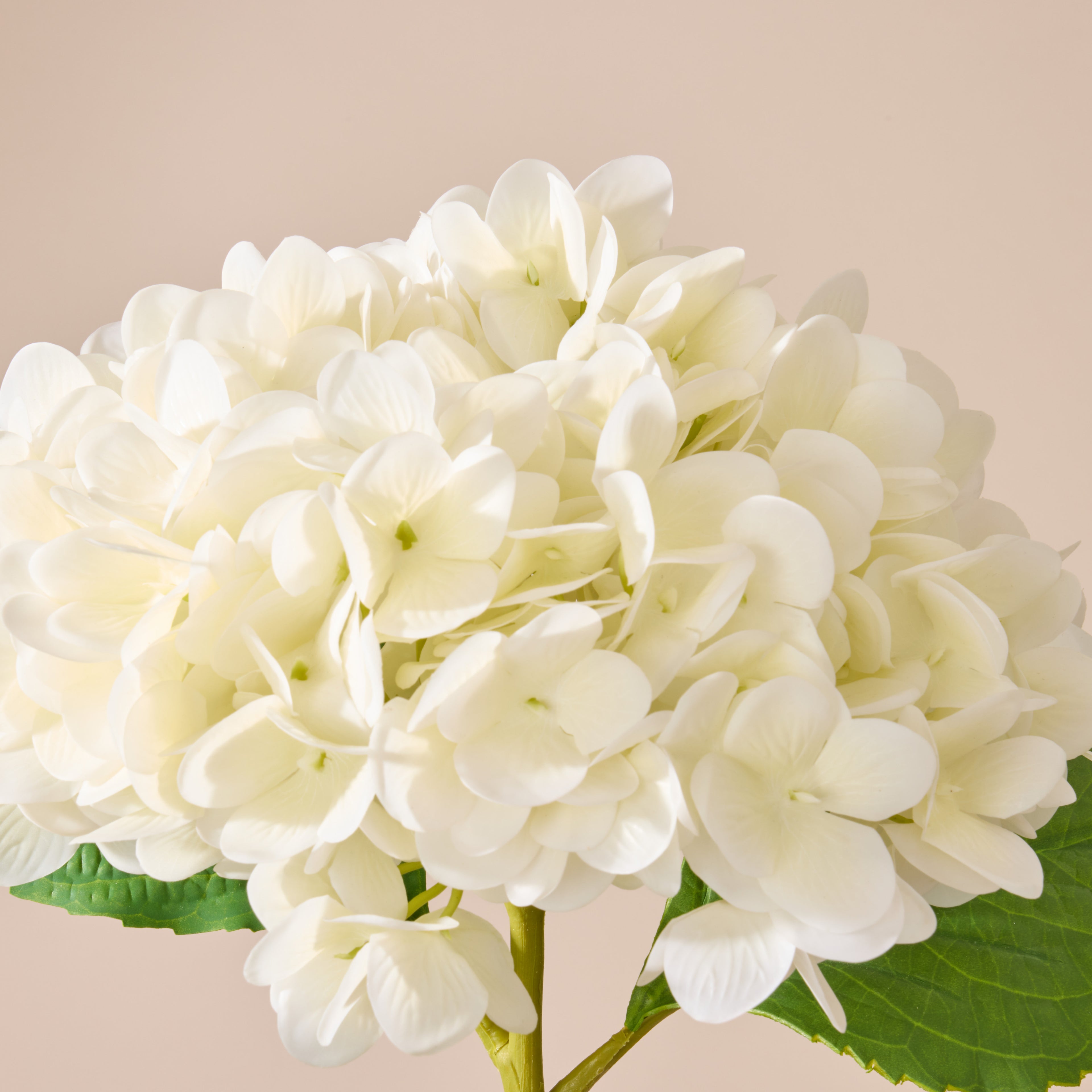 Faux Hydrangea Stem | White - 66cm