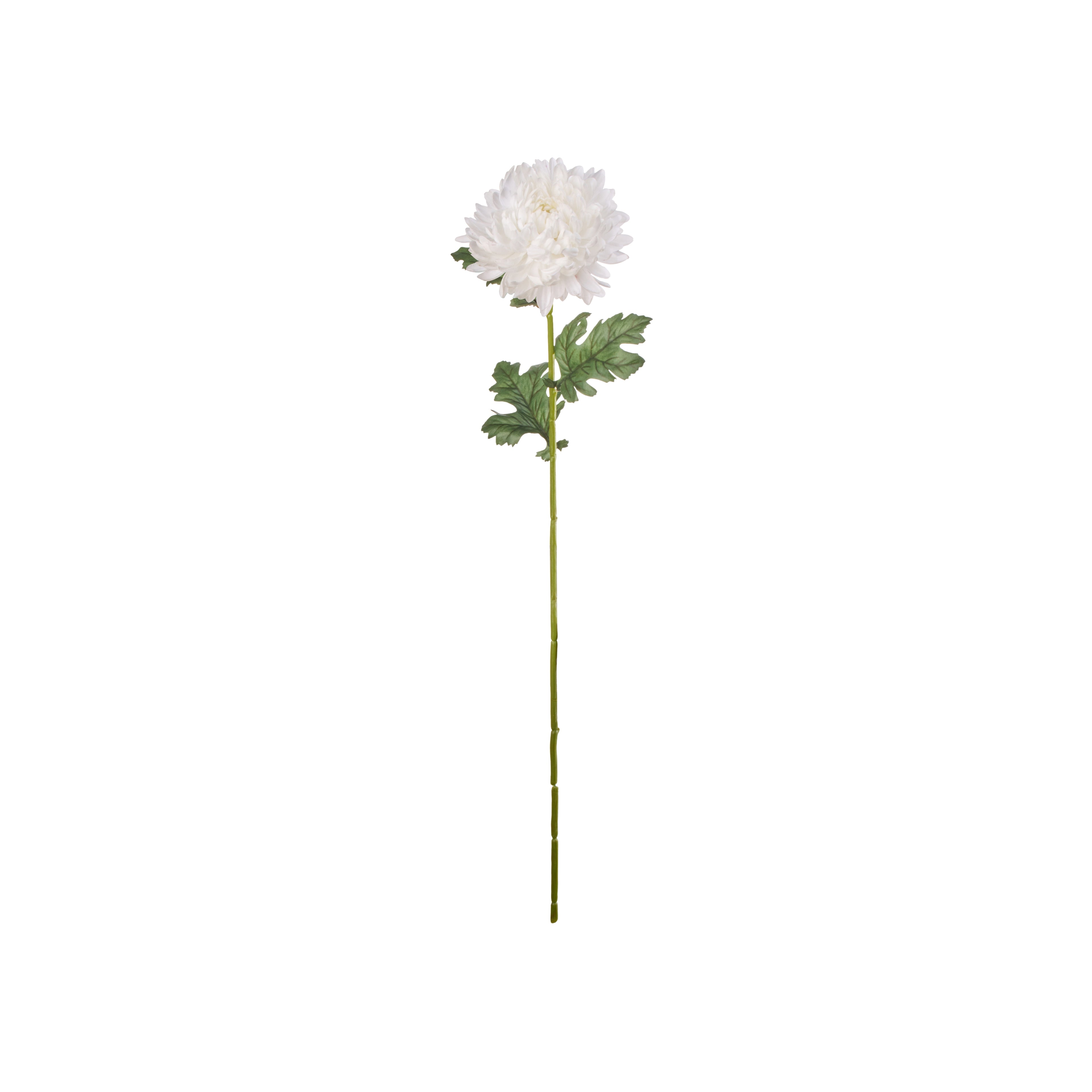 Faux Chrysanthemum Stem | White - 74cm