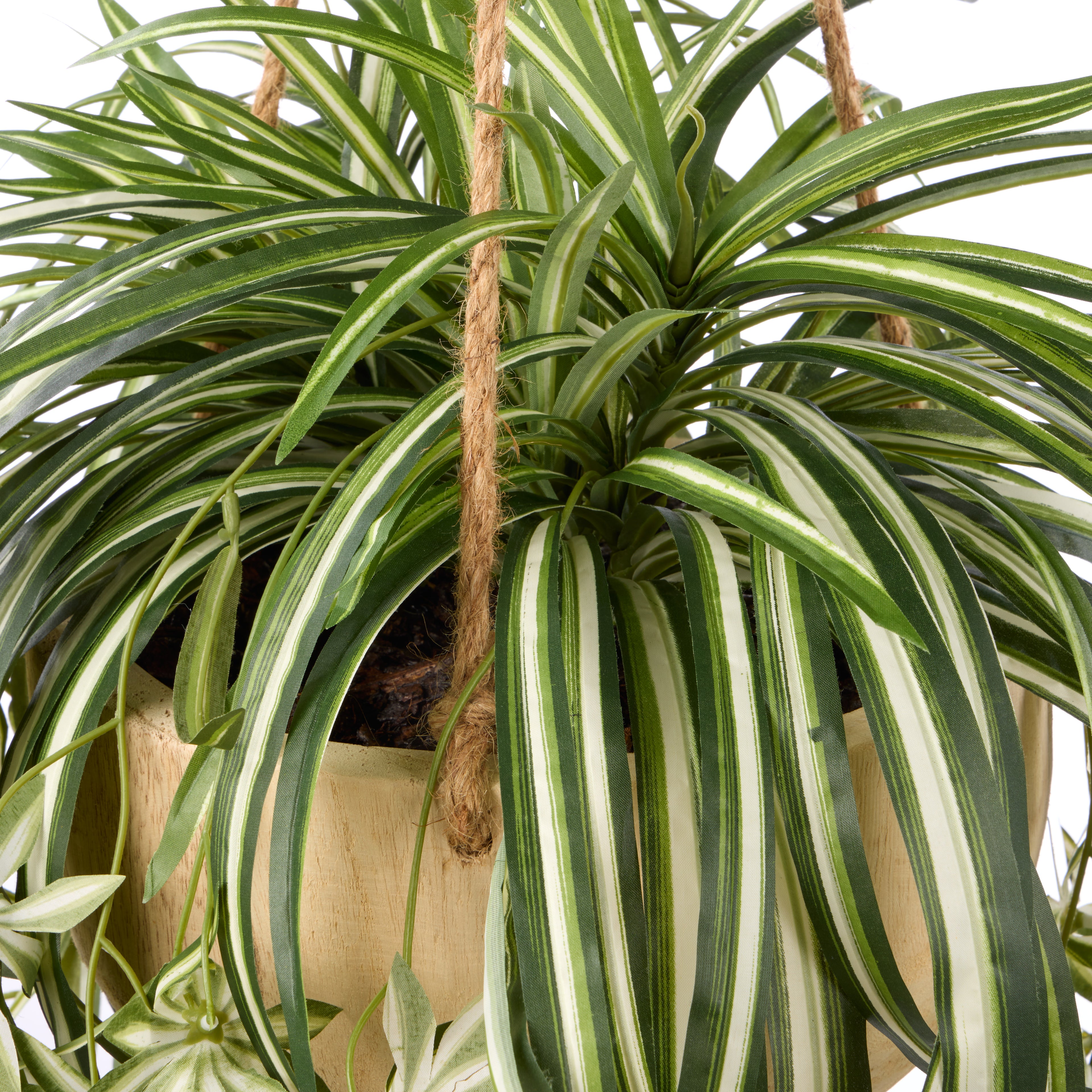 Faux Spider Plant - Dansk Hanging Bowl | 64cm