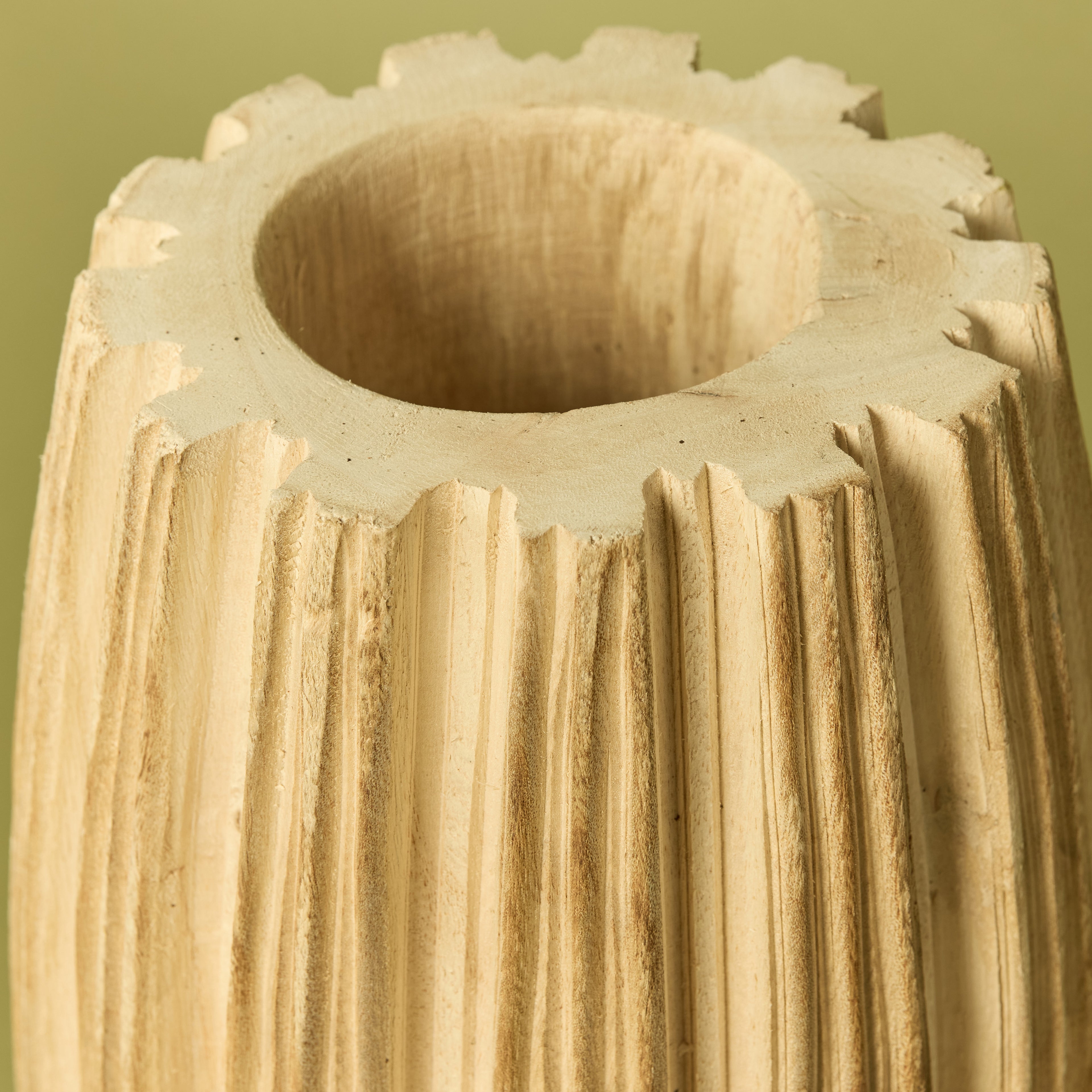 Dansk Ribbed Vase| Natural - 37cm