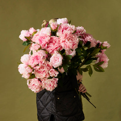 Faux Peony Stem | Pink - 76cm