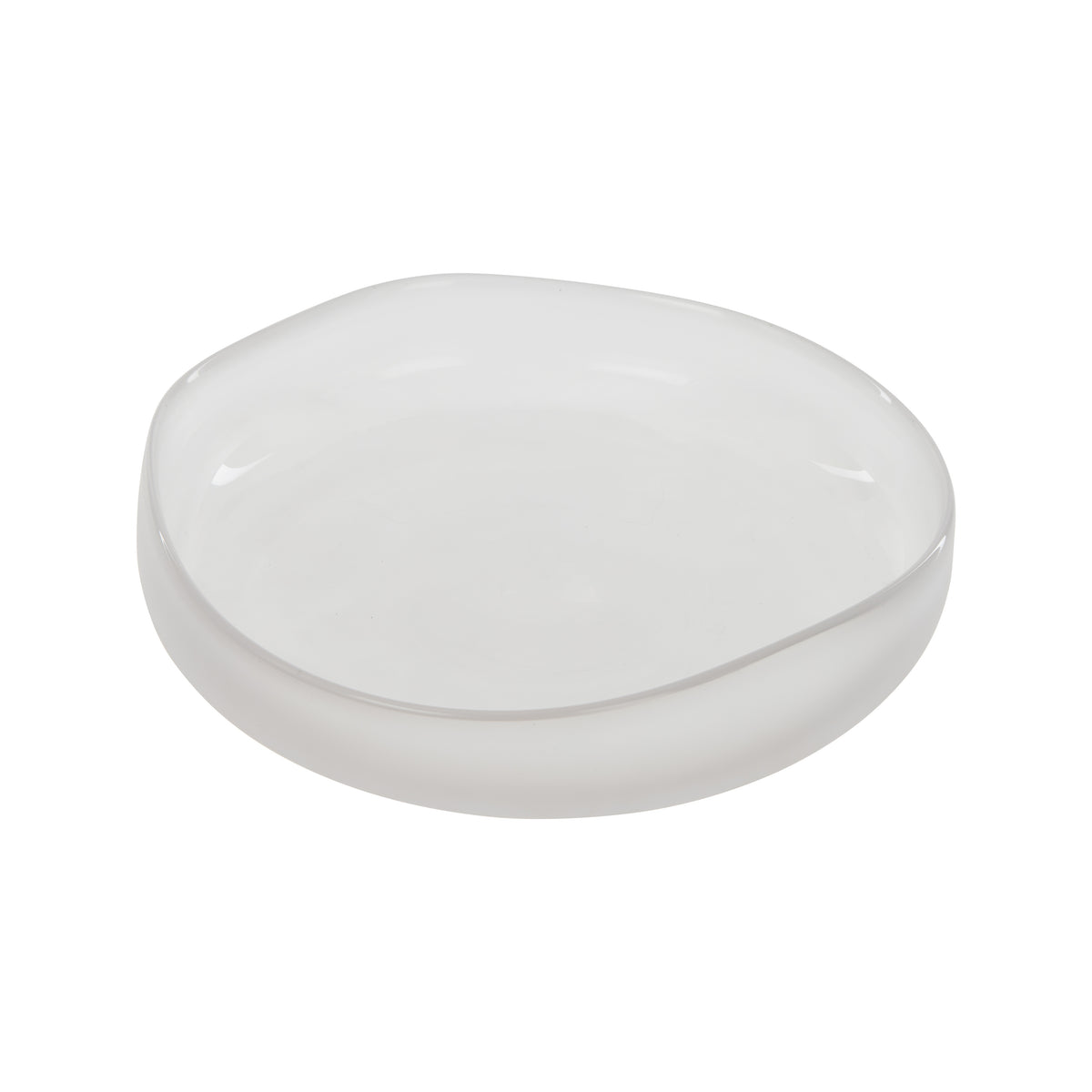 Amalfi Nevoso Glass Plate White