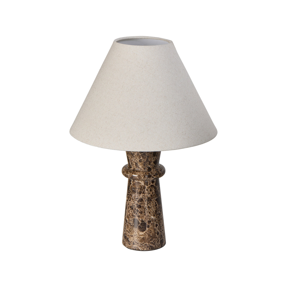 Amalfi Violet Table Lamp Brown &amp; Natural