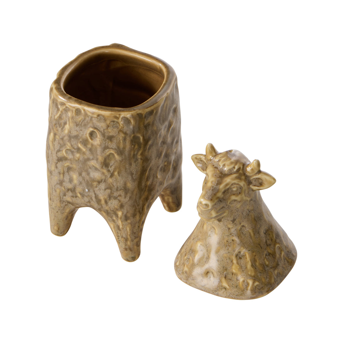 Amalfi Ari Cow Jar Green Reactive