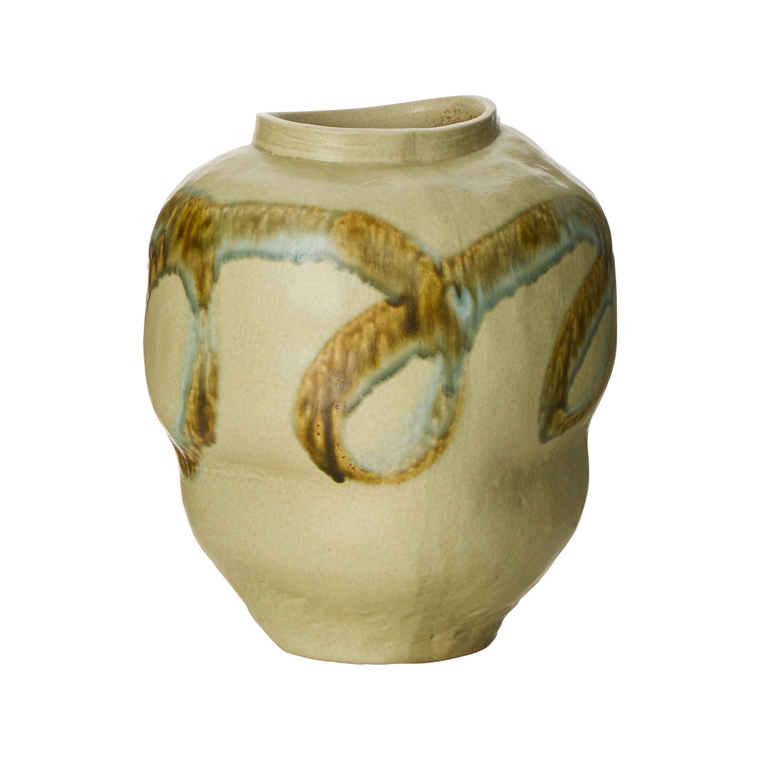 Amalfi Erol Vase Collection Green &amp; Brown