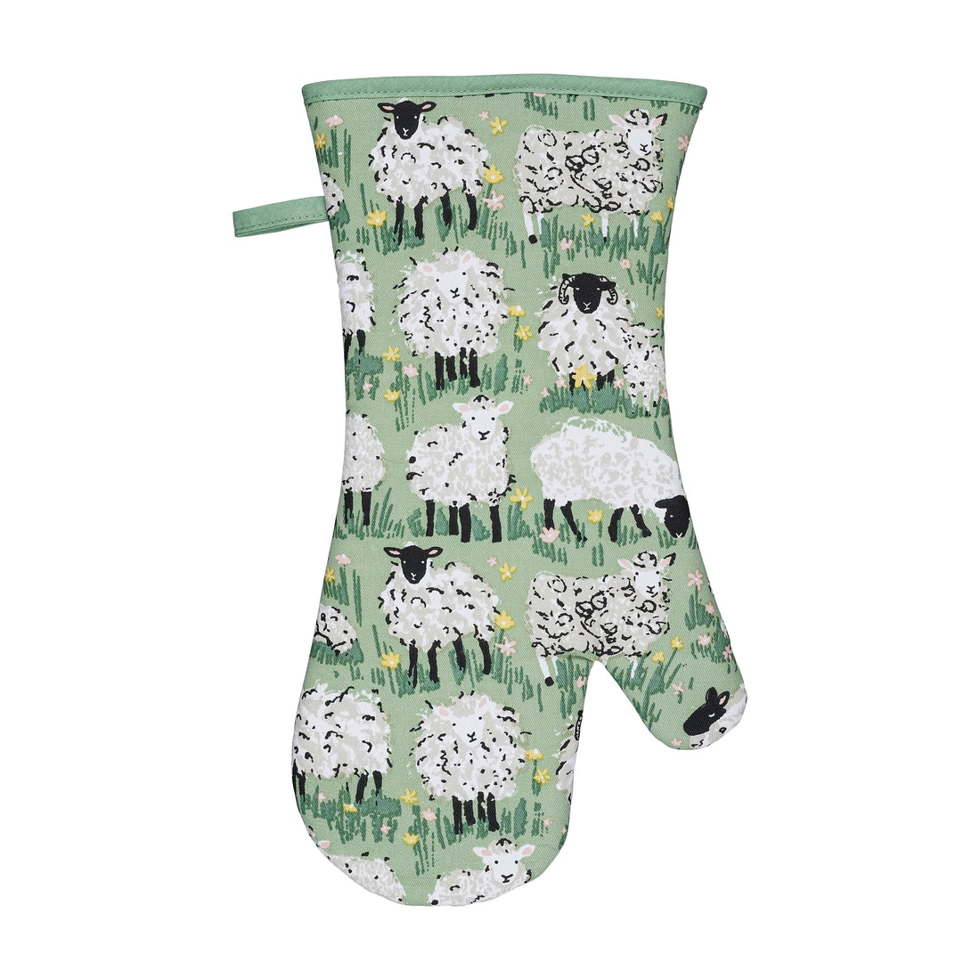 Ulster Weavers Woolly Sheep Oven Glove Green