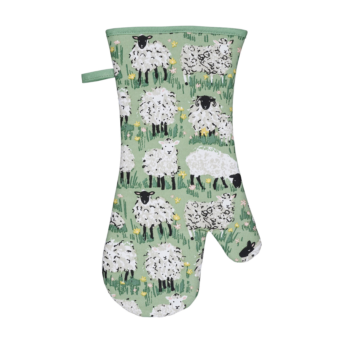 Ulster Weavers Woolly Sheep Oven Glove Green