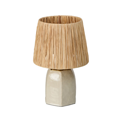 Amalfi Niro Table Lamp Ivory &amp; Natural