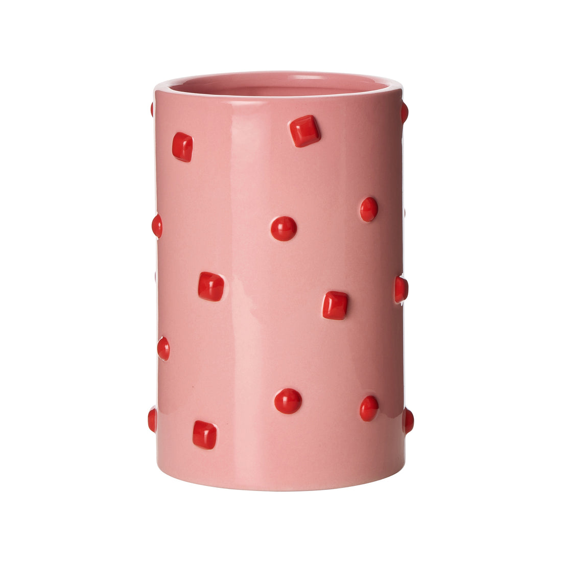 Emporium Bejeweled Vase Pink &amp; Red
