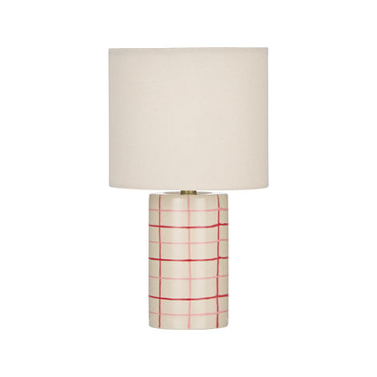 Emporium Zadie Table Lamp Ivory &amp; Red