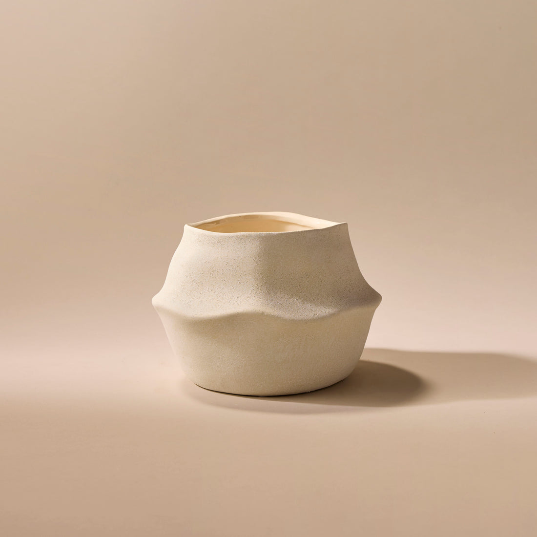 Maliah Pot | Cream - 15cm