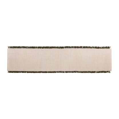 Amalfi Isla Fringe Table Runner Green