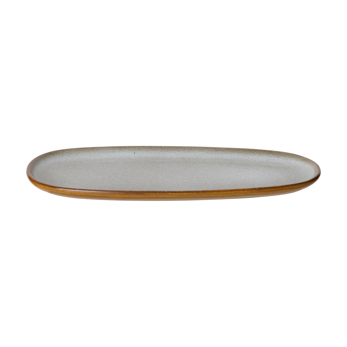 Davis &amp; Waddell Rafe Oval Platter Grey &amp; Brown
