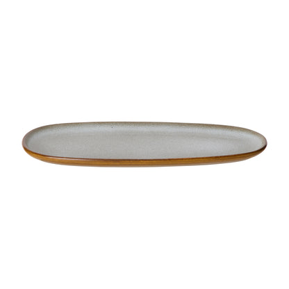 Davis &amp; Waddell Rafe Oval Platter Grey &amp; Brown
