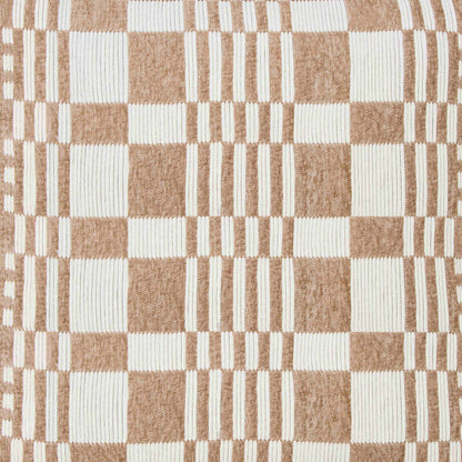 Amalfi Eliot Cushion Ivory &amp; Brown