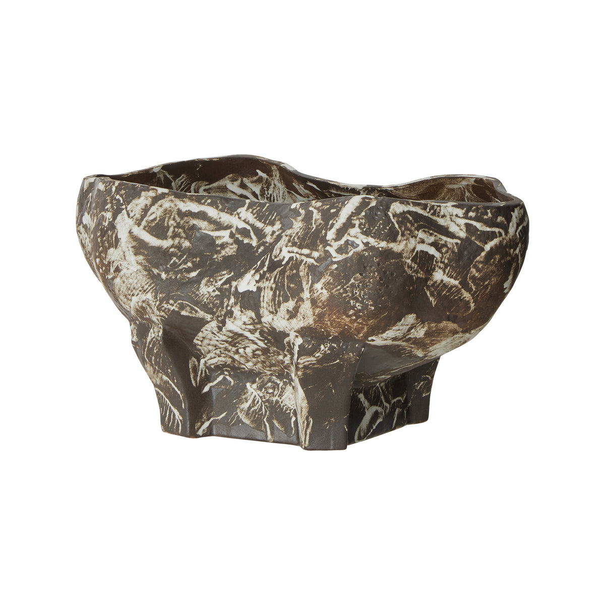 Grand Designs Arbor Vase Collection Brown &amp; White