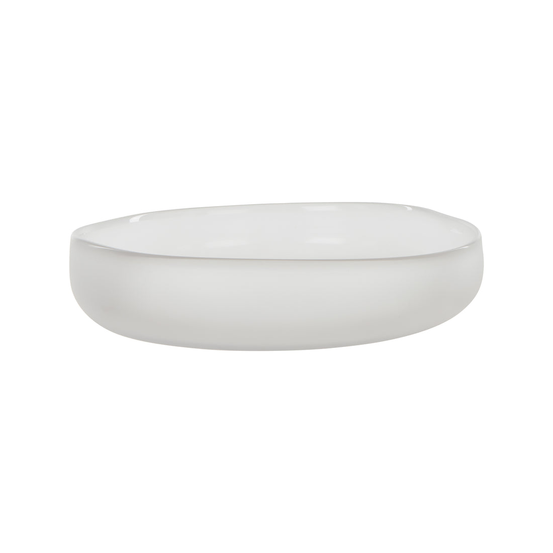 Amalfi Nevoso Glass Plate White