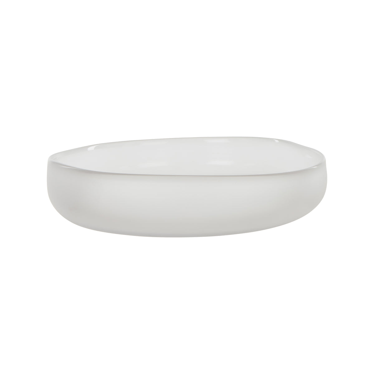 Amalfi Nevoso Glass Plate White