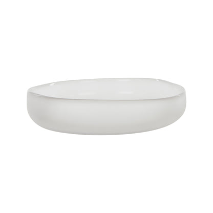 Amalfi Nevoso Glass Plate White
